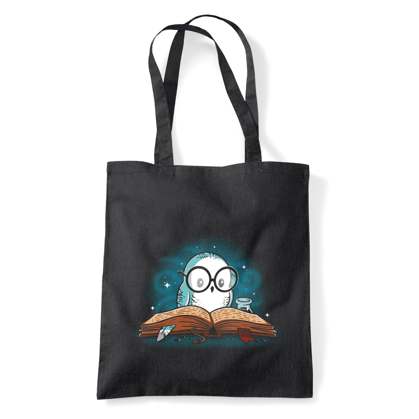 éjjeli bagoly olvasás olvas Fekete Shopper Vászontáska