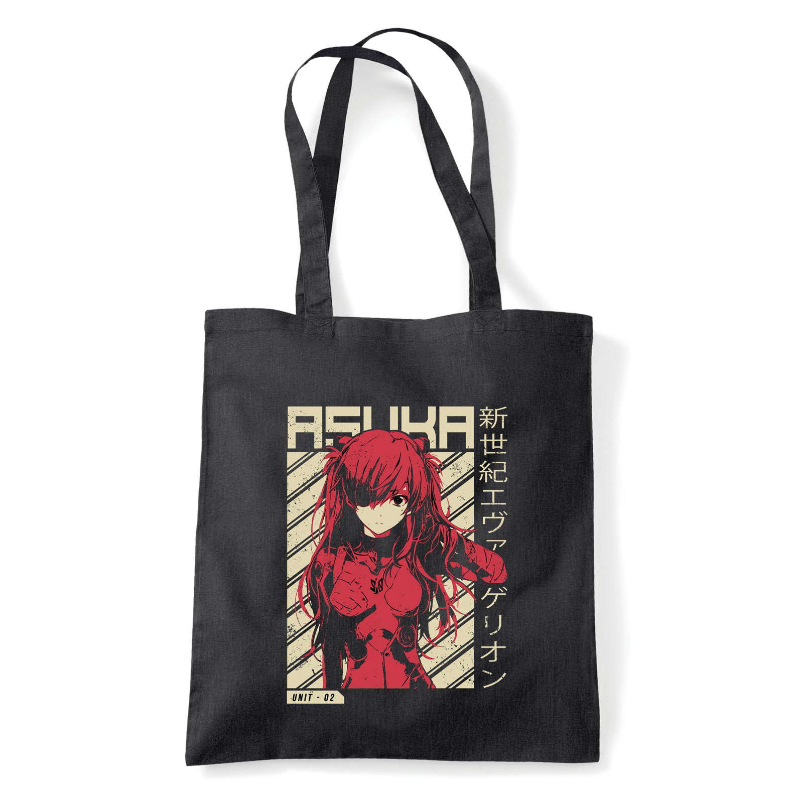 evangelion Fekete Shopper Vászontáska