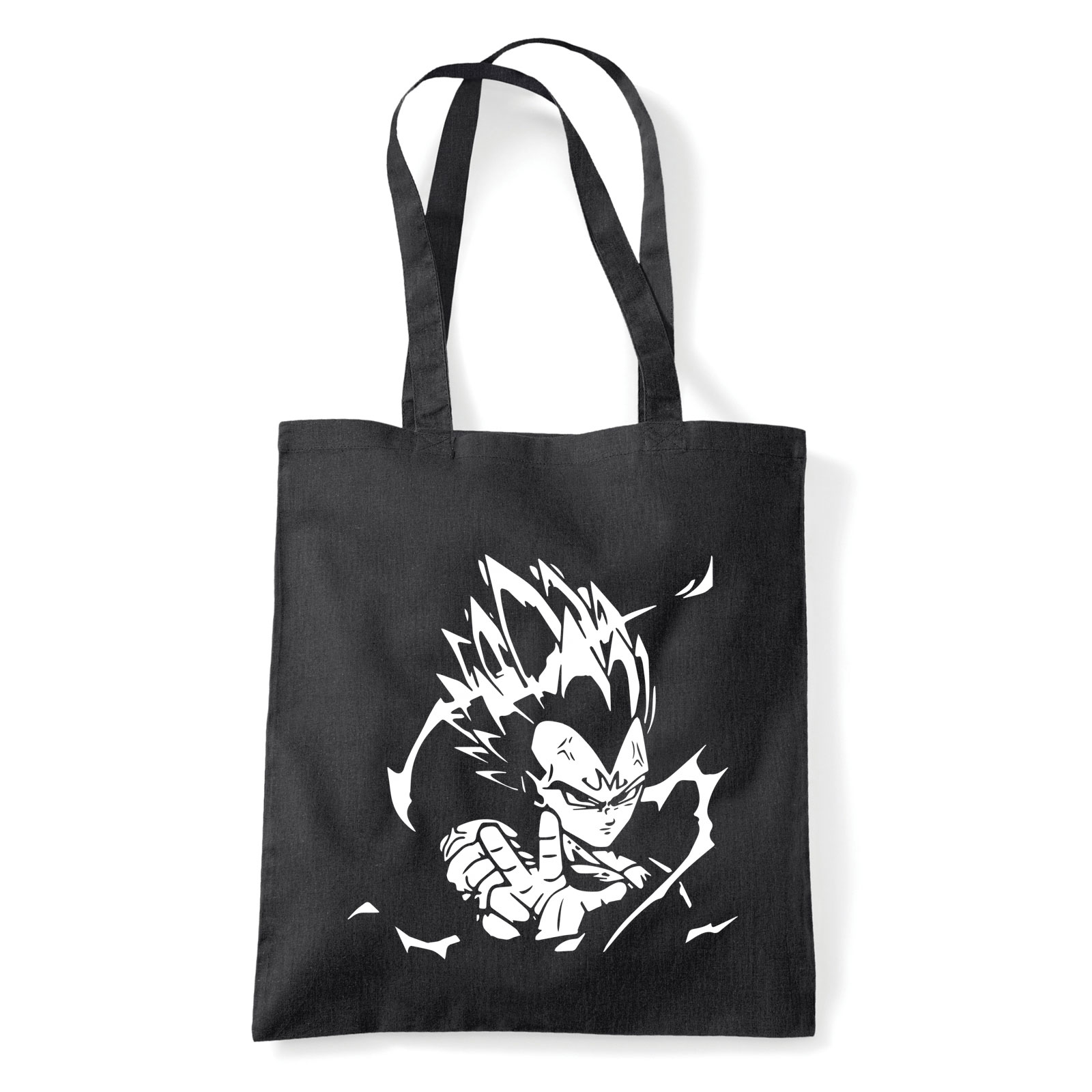 vegeta dragon ball Fekete Shopper Vászontáska