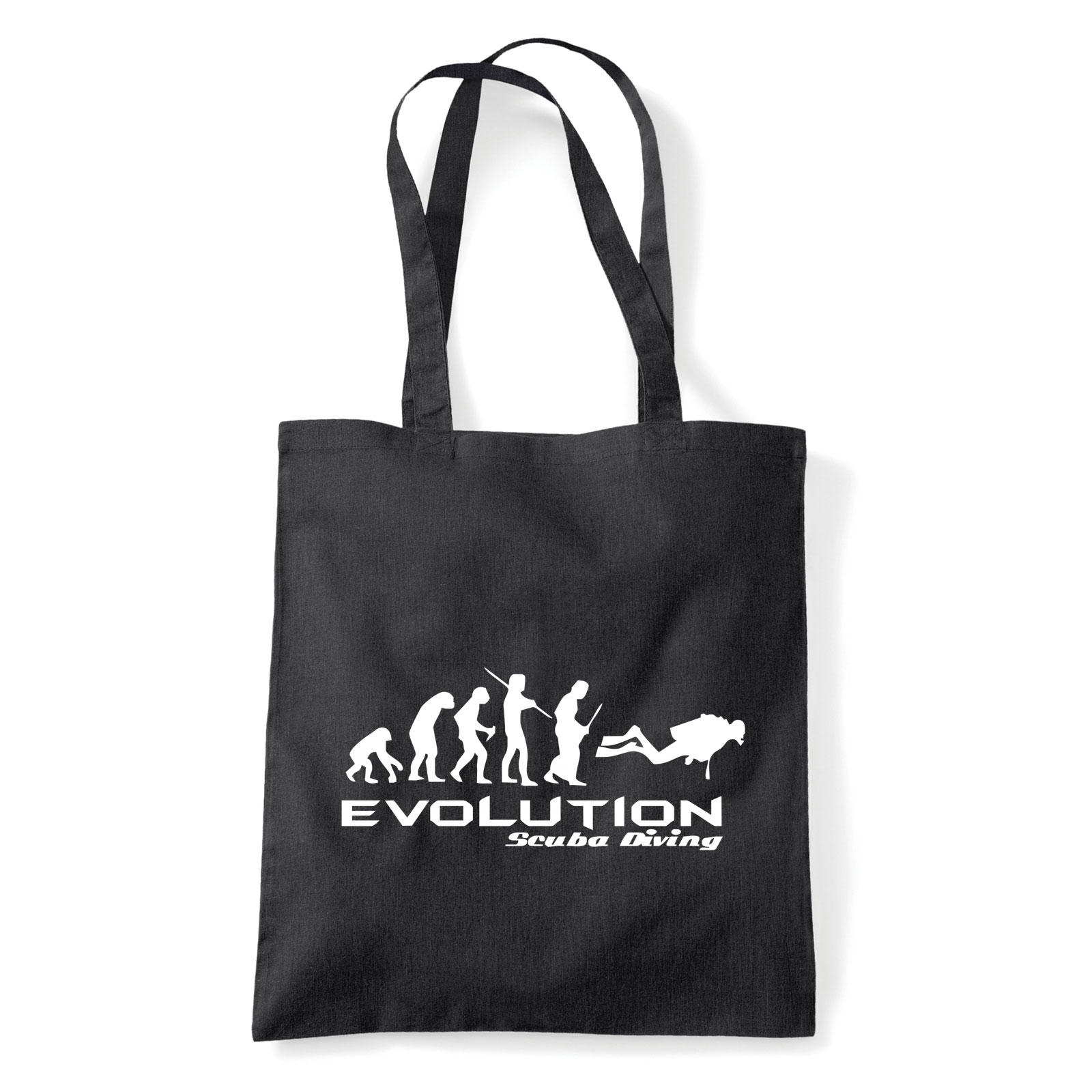 evolution búvárkodás búvár Fekete Shopper Vászontáska