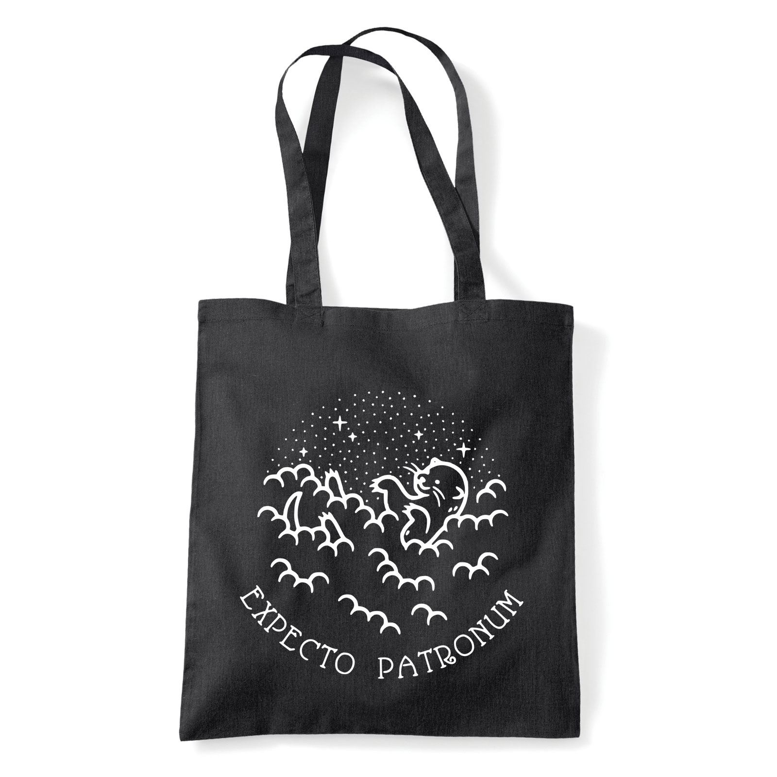 harry potter expecto patronum Fekete Shopper Vászontáska
