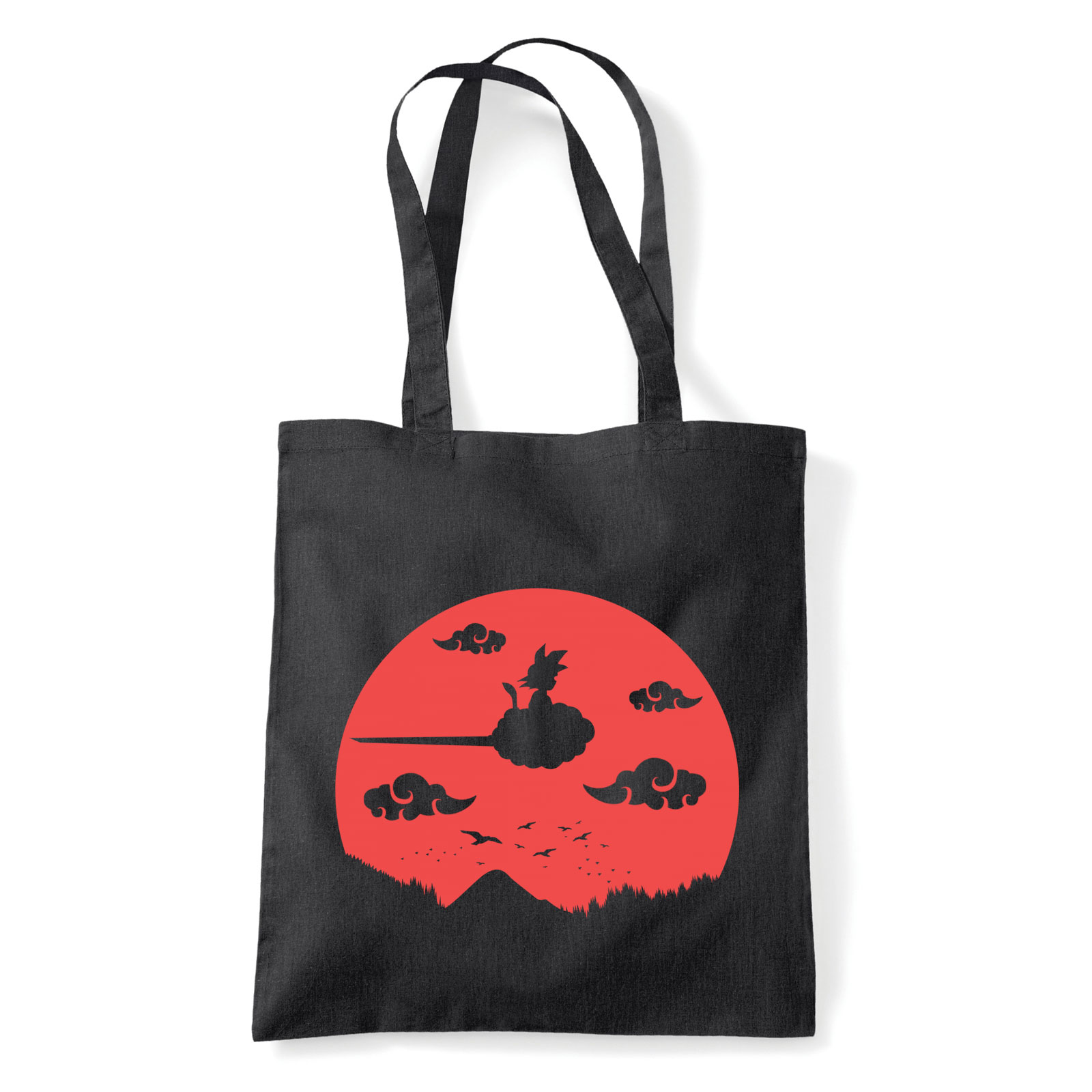 son goku dragon ball Fekete Shopper Vászontáska
