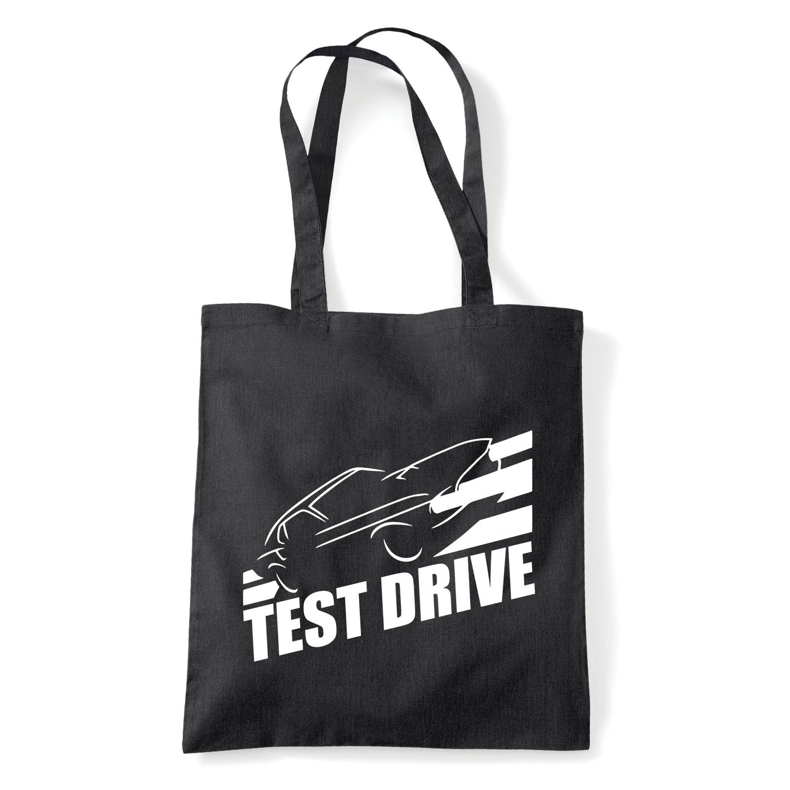 test drive autós autó kocsi Fekete Shopper Vászontáska