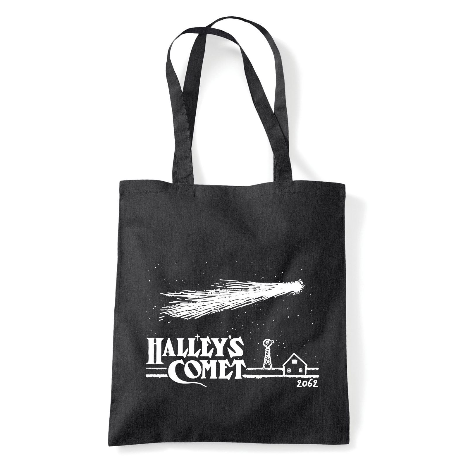 halley üstökös csillagászat fizika Fekete Shopper Vászontáska
