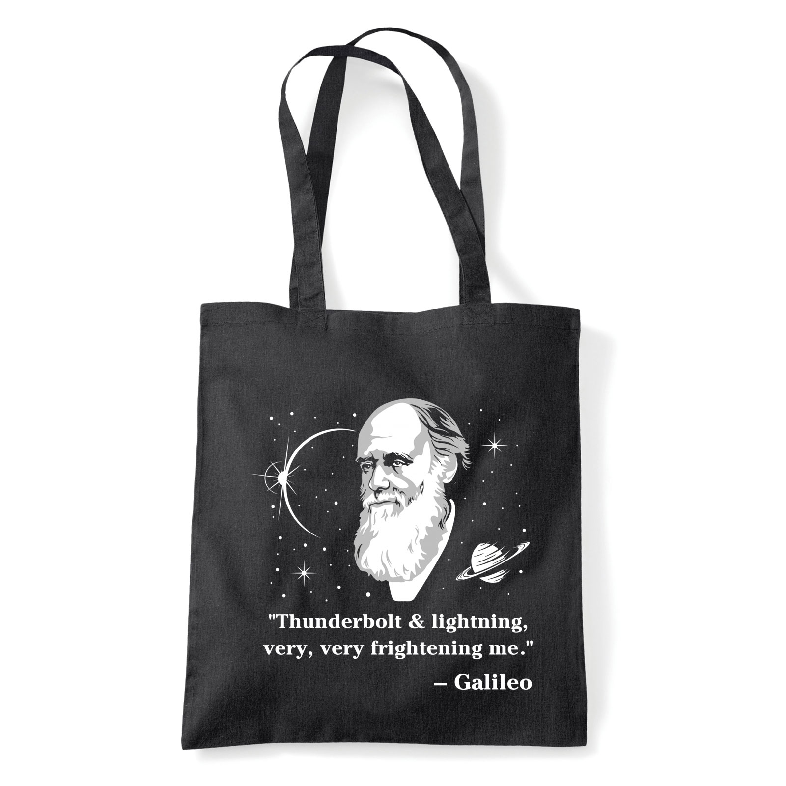 galileo idézet csillagászat Fekete Shopper Vászontáska