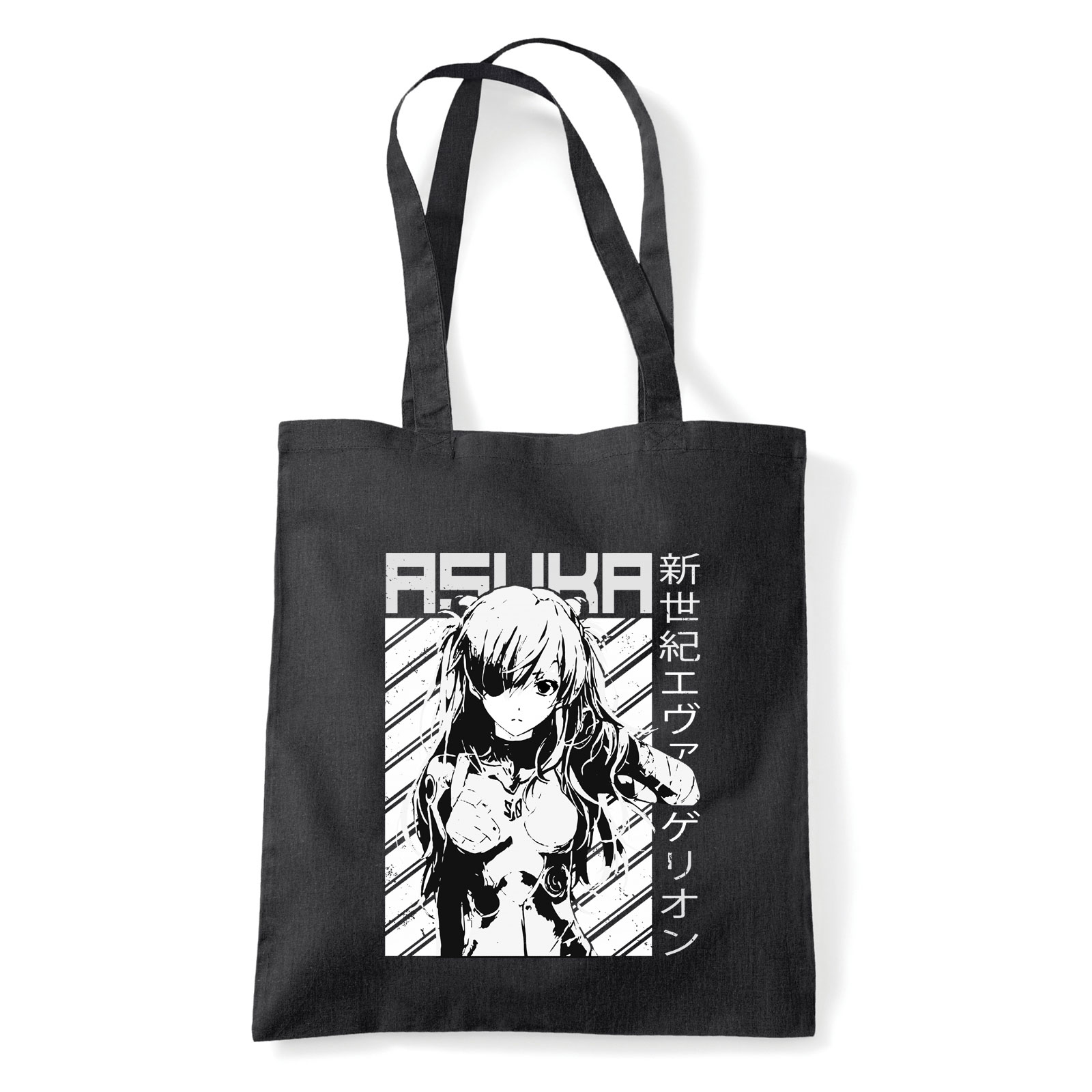 evangelion Fekete Shopper Vászontáska