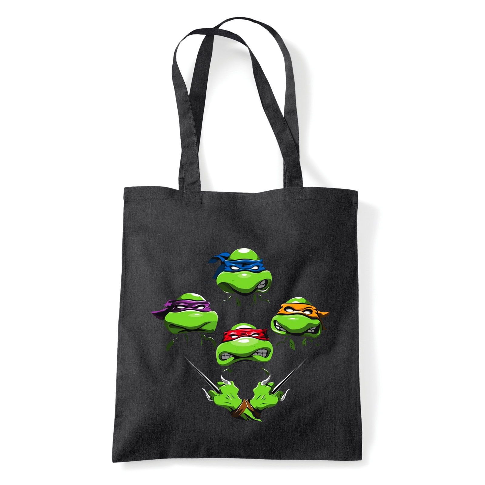 tini ninja teknőcök tmnt turtles Fekete Shopper Vászontáska