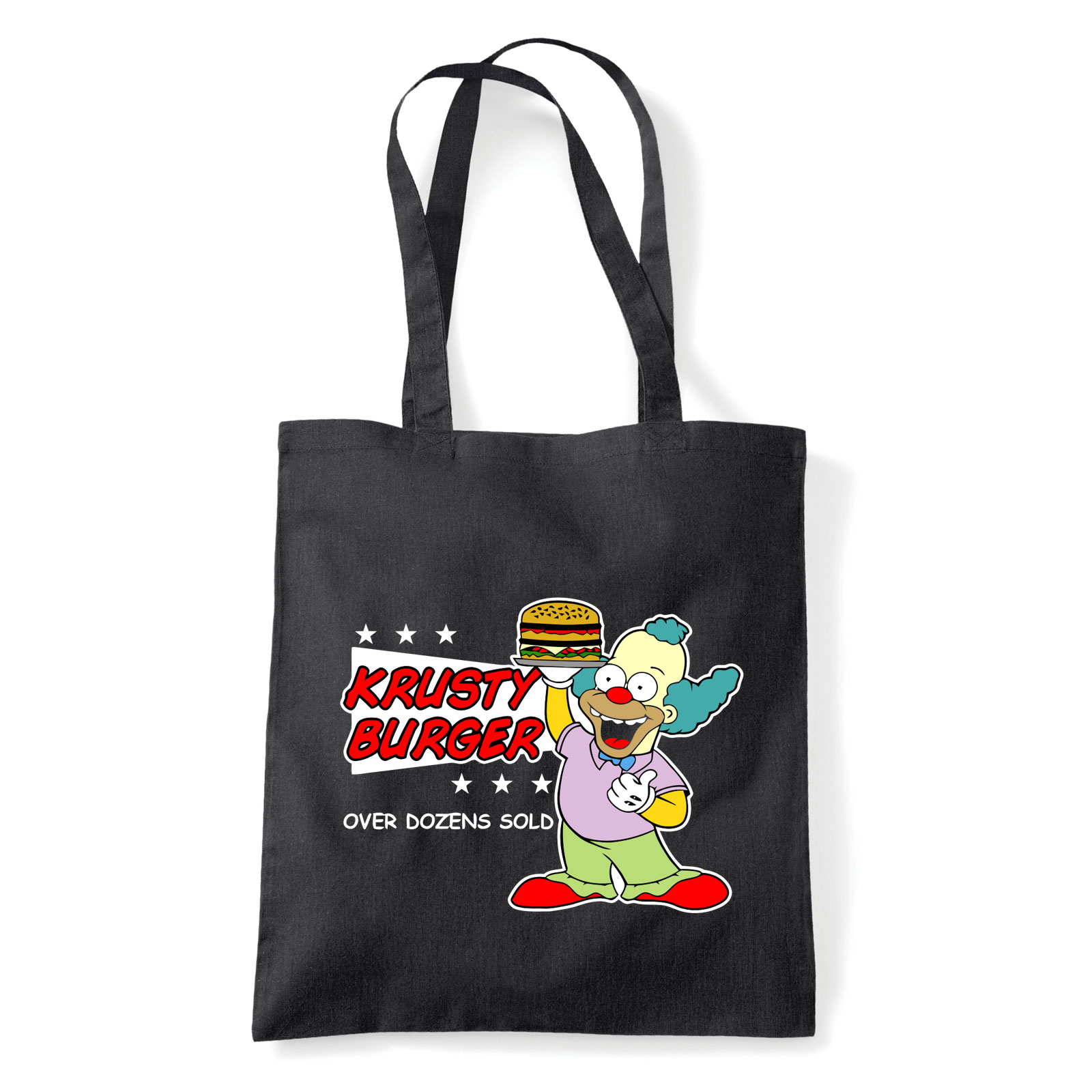 krusty burger simpson család Fekete Shopper Vászontáska