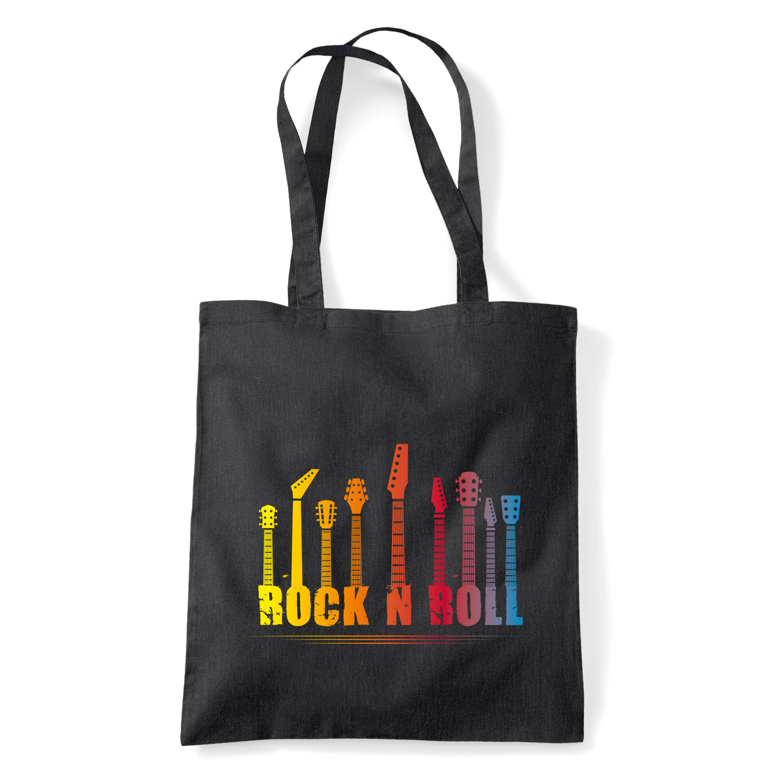 gitár gitáros rock and roll Fekete Shopper Vászontáska