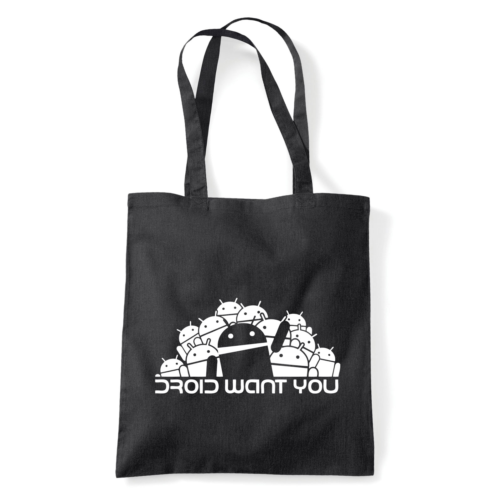 android Fekete Shopper Vászontáska
