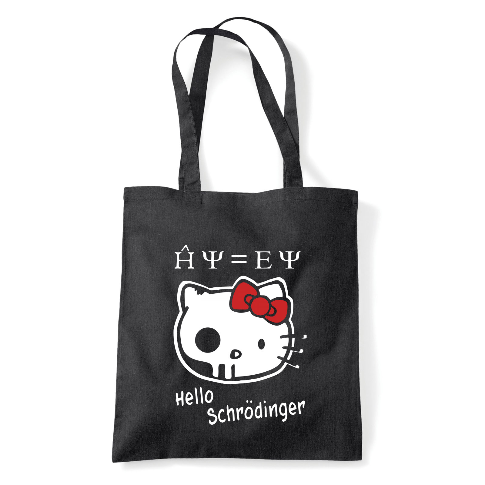 hello schrödinger macskája Fekete Shopper Vászontáska