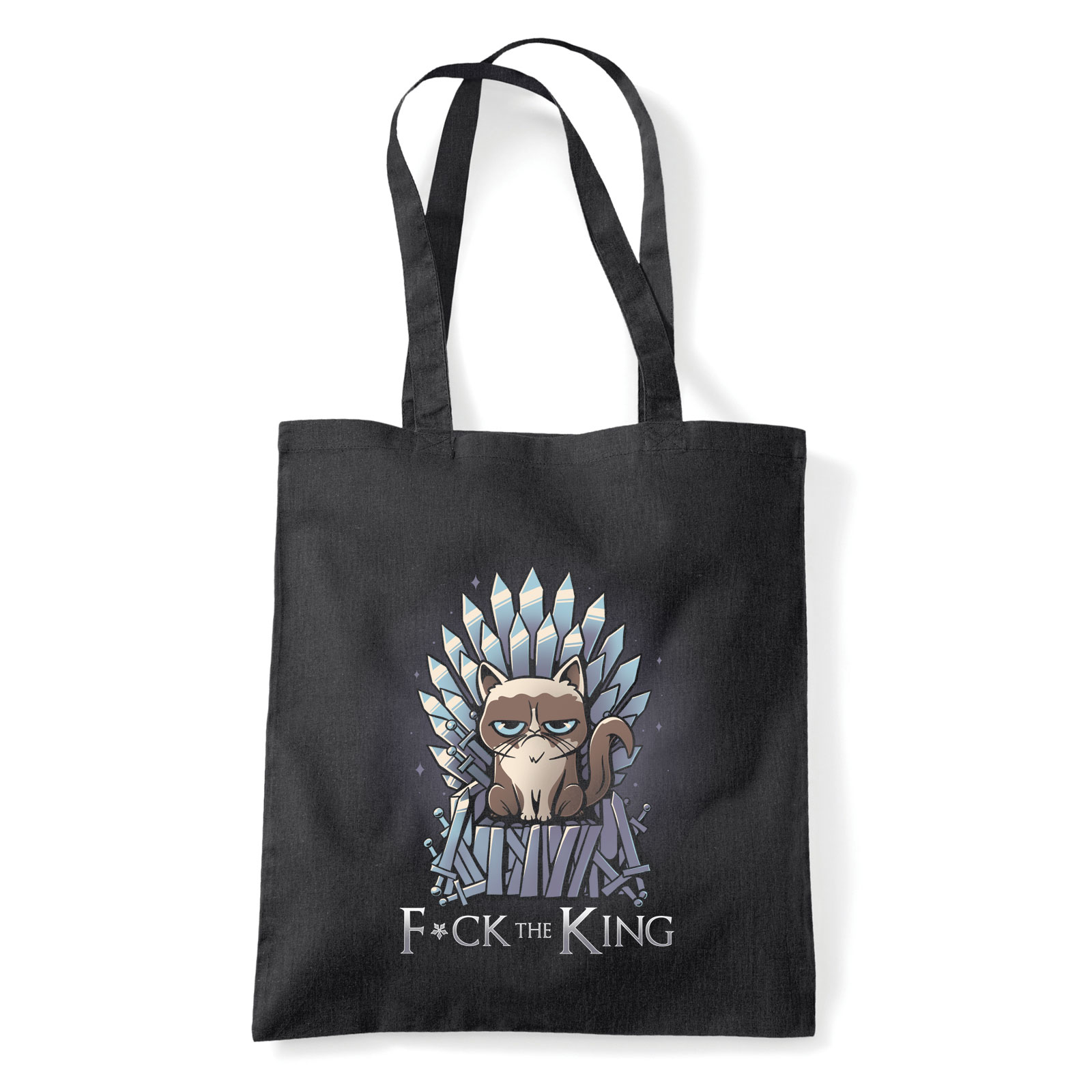 macska macskás cica cicás Fekete Shopper Vászontáska