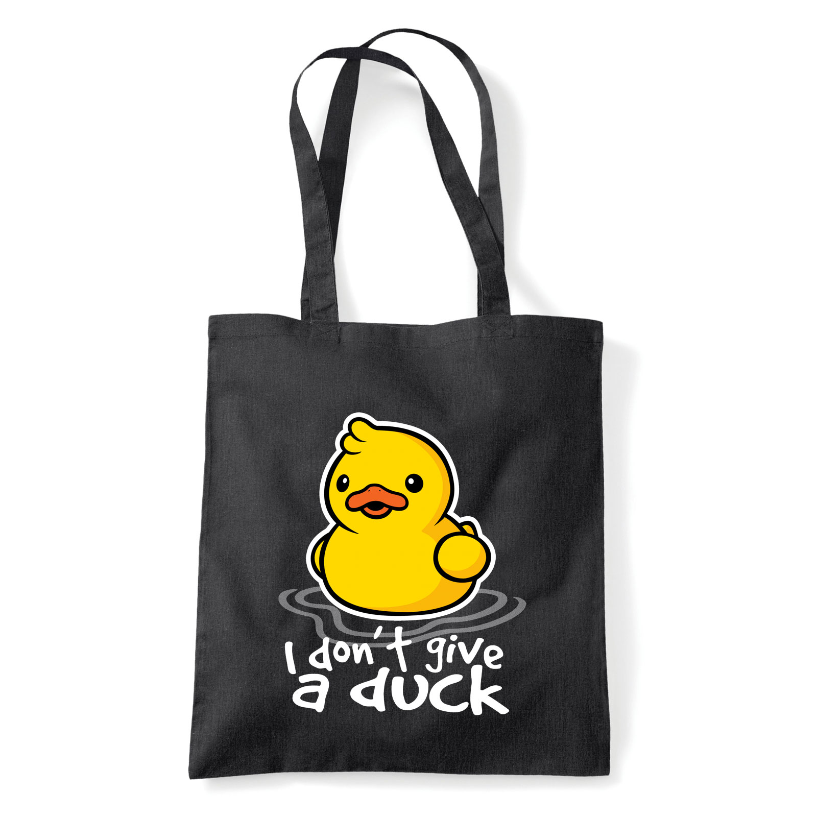 gumikacsa humor kacsa Fekete Shopper Vászontáska