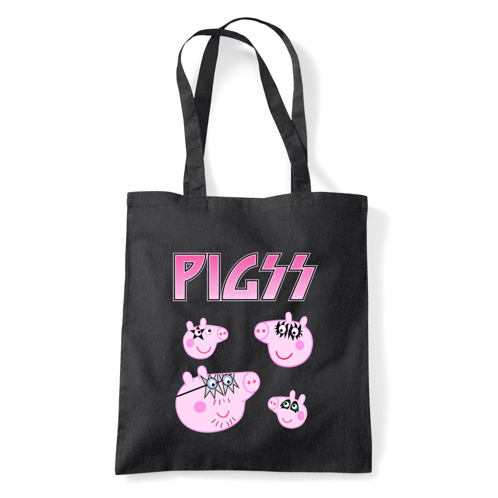 peppa malac peppa pig malacok Fekete Shopper Vászontáska