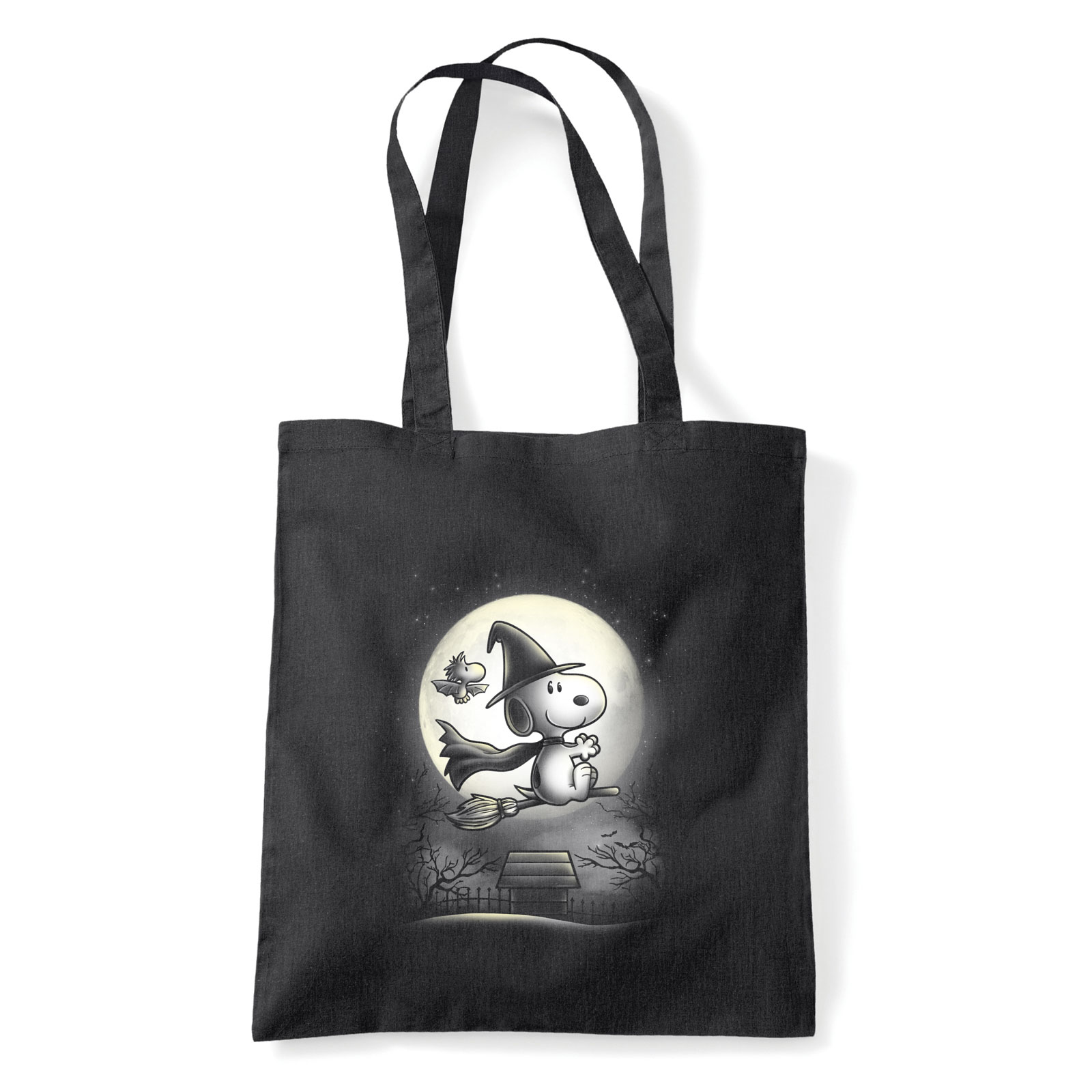 snoopy halloween Fekete Shopper Vászontáska