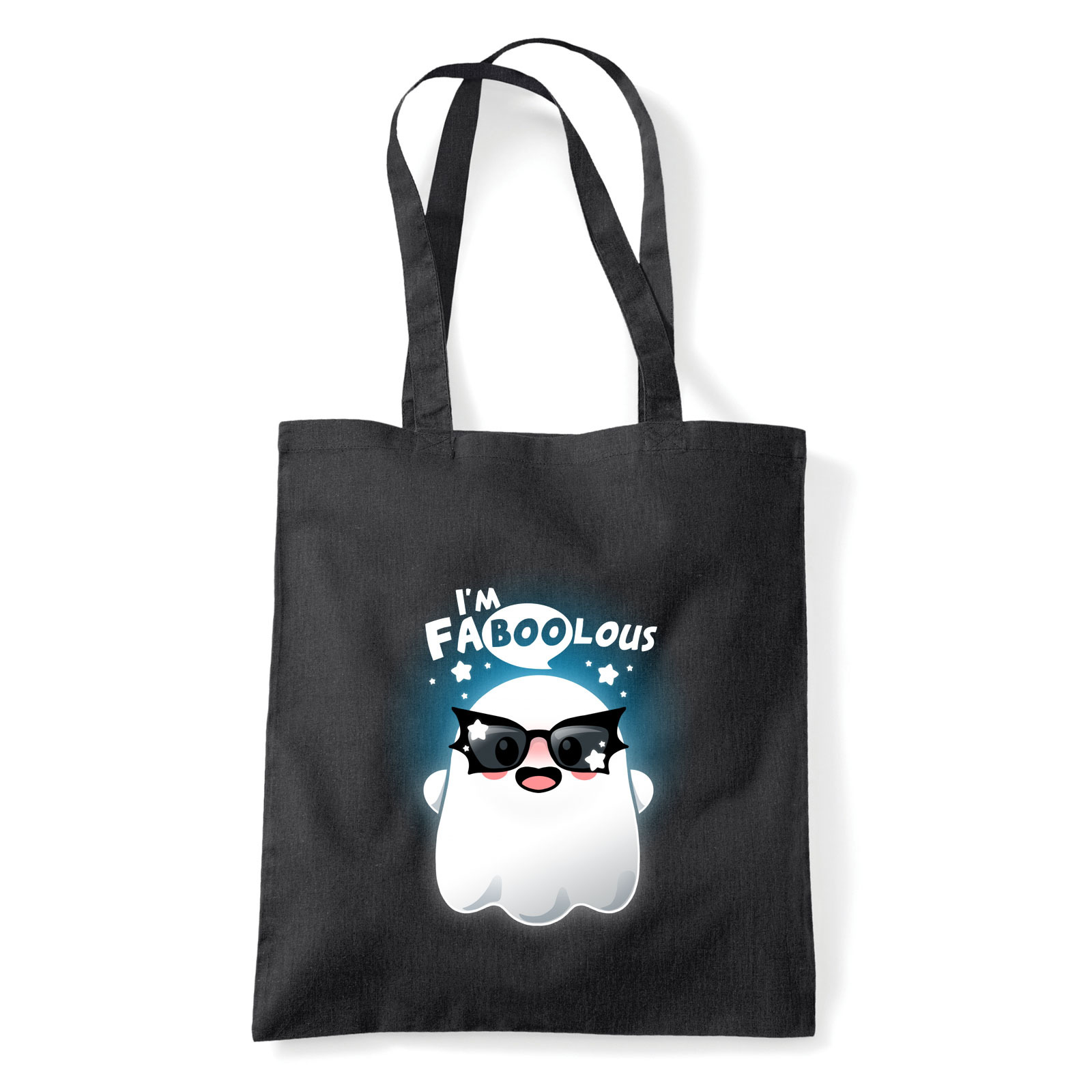 szellem humor Fekete Shopper Vászontáska