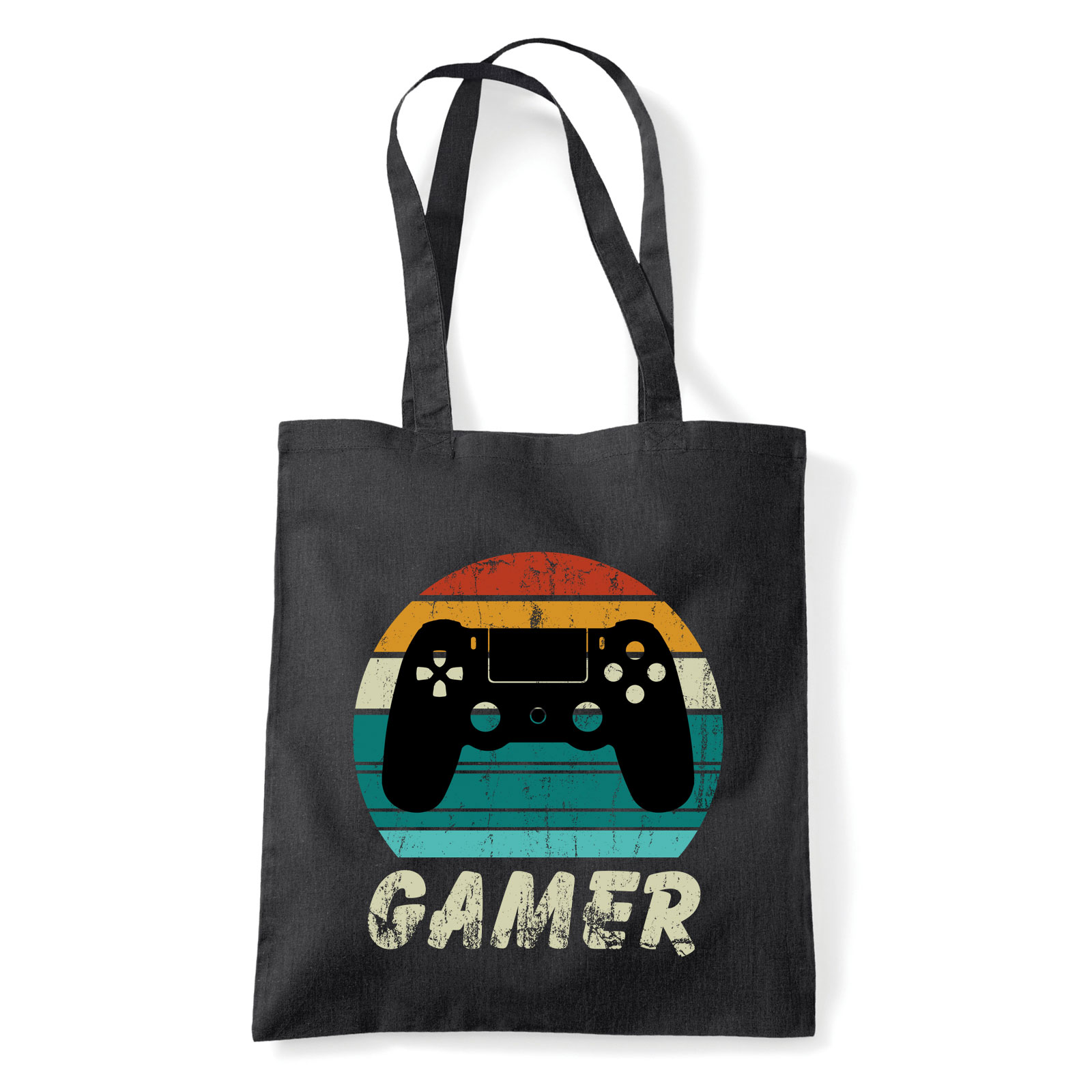 gamer Fekete Shopper Vászontáska