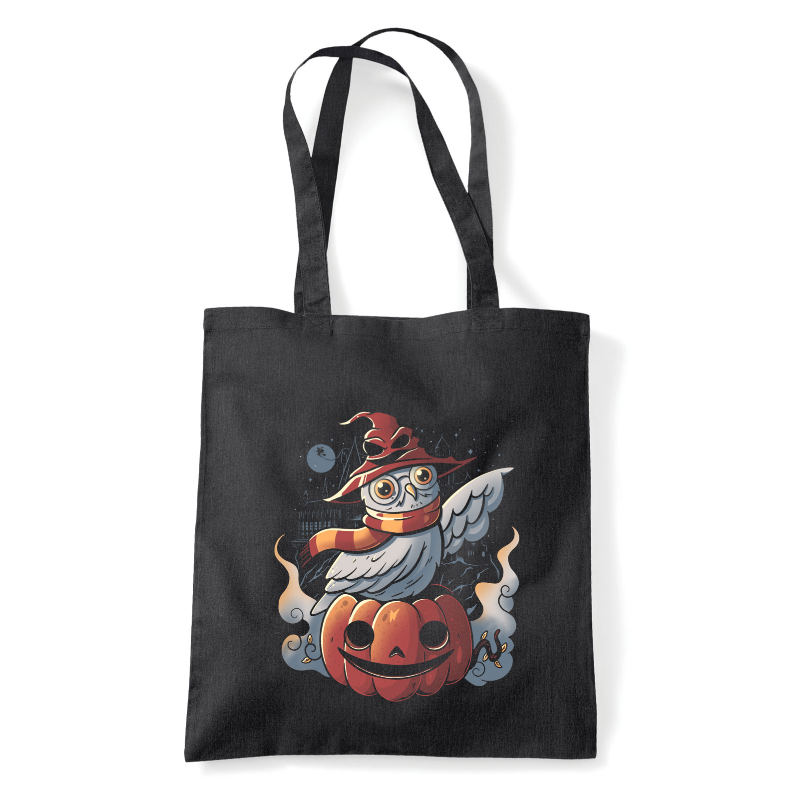 halloween hedvig bagoly Fekete Shopper Vászontáska