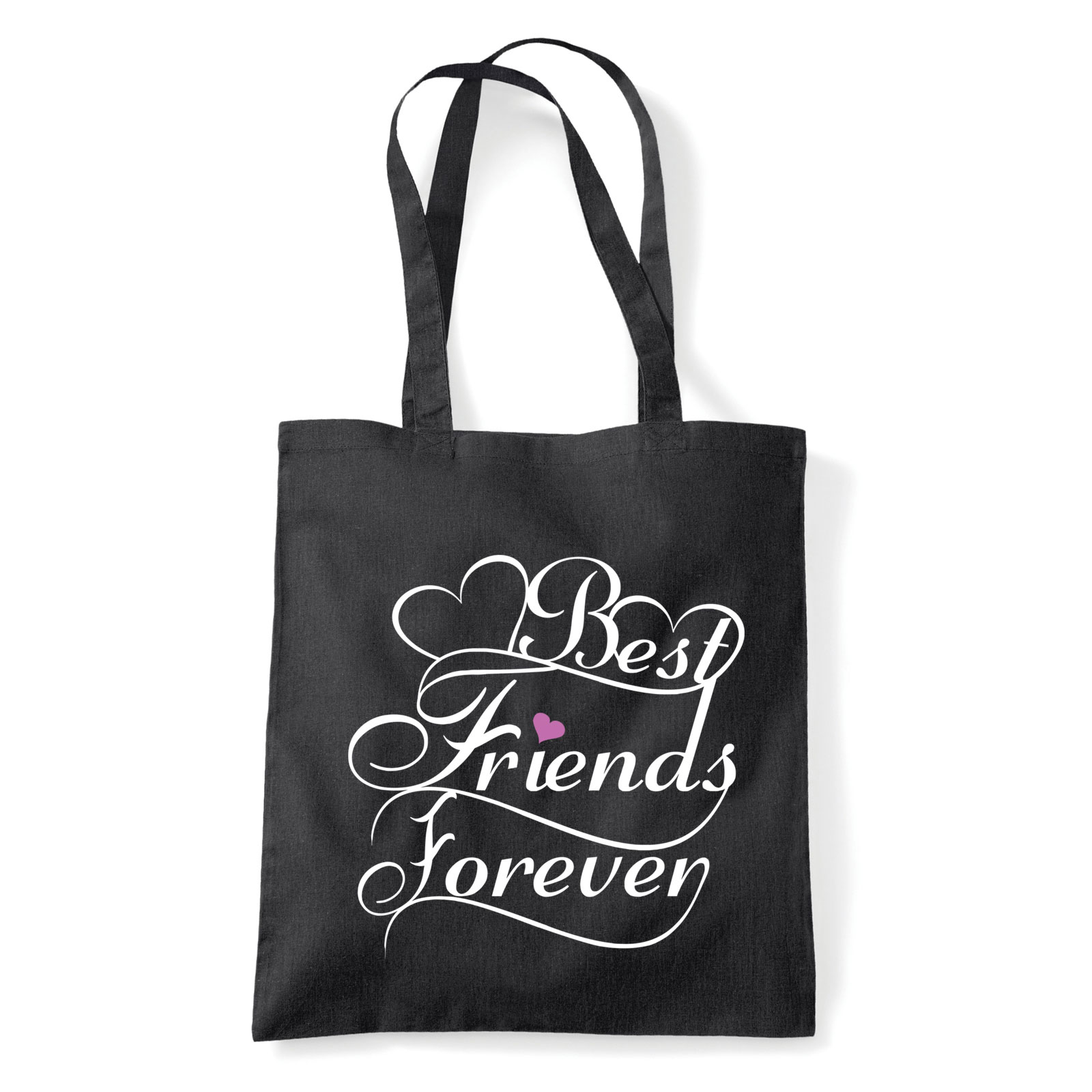 best friends forever barátság Fekete Shopper Vászontáska