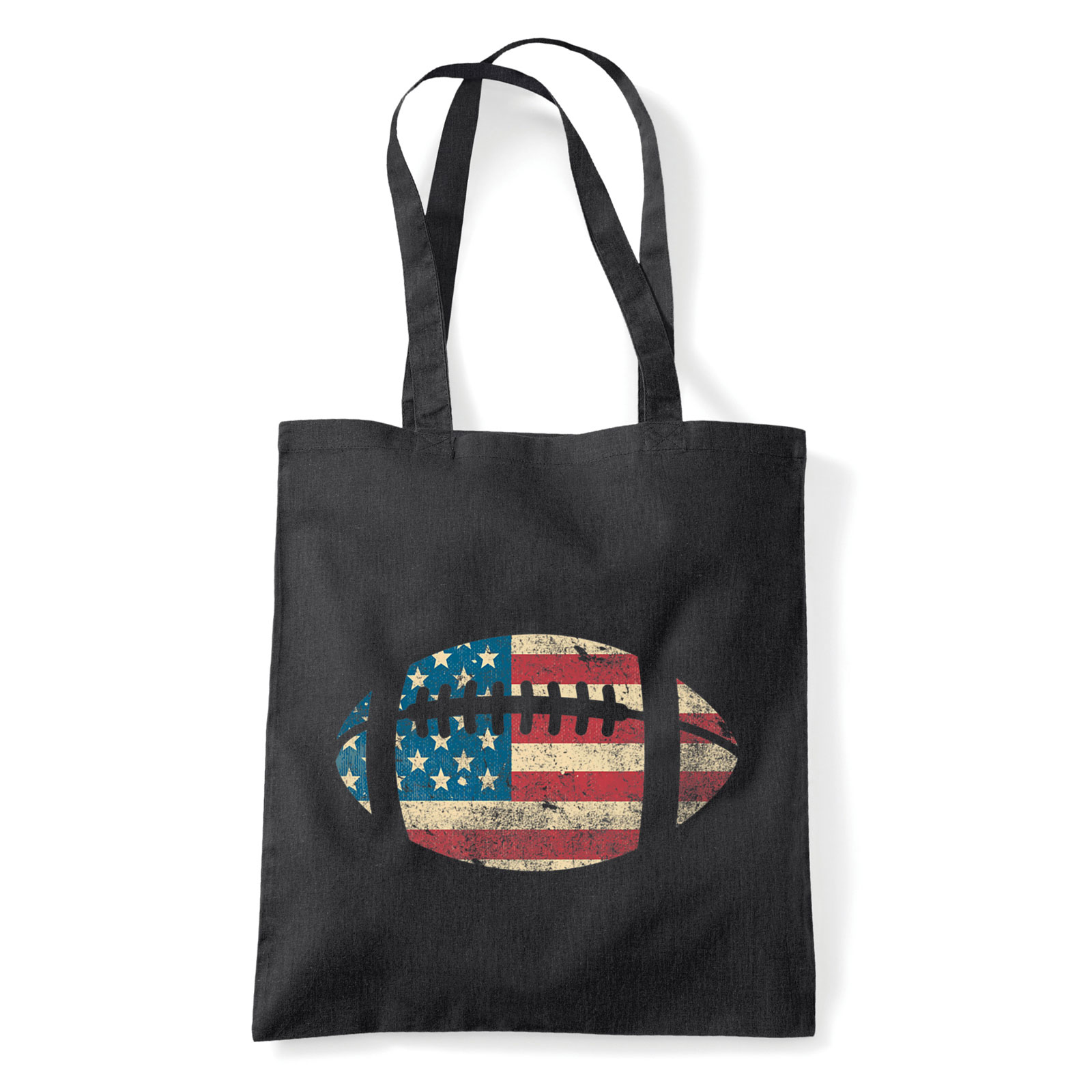 Amerikai Foci Fekete Shopper Vászontáska