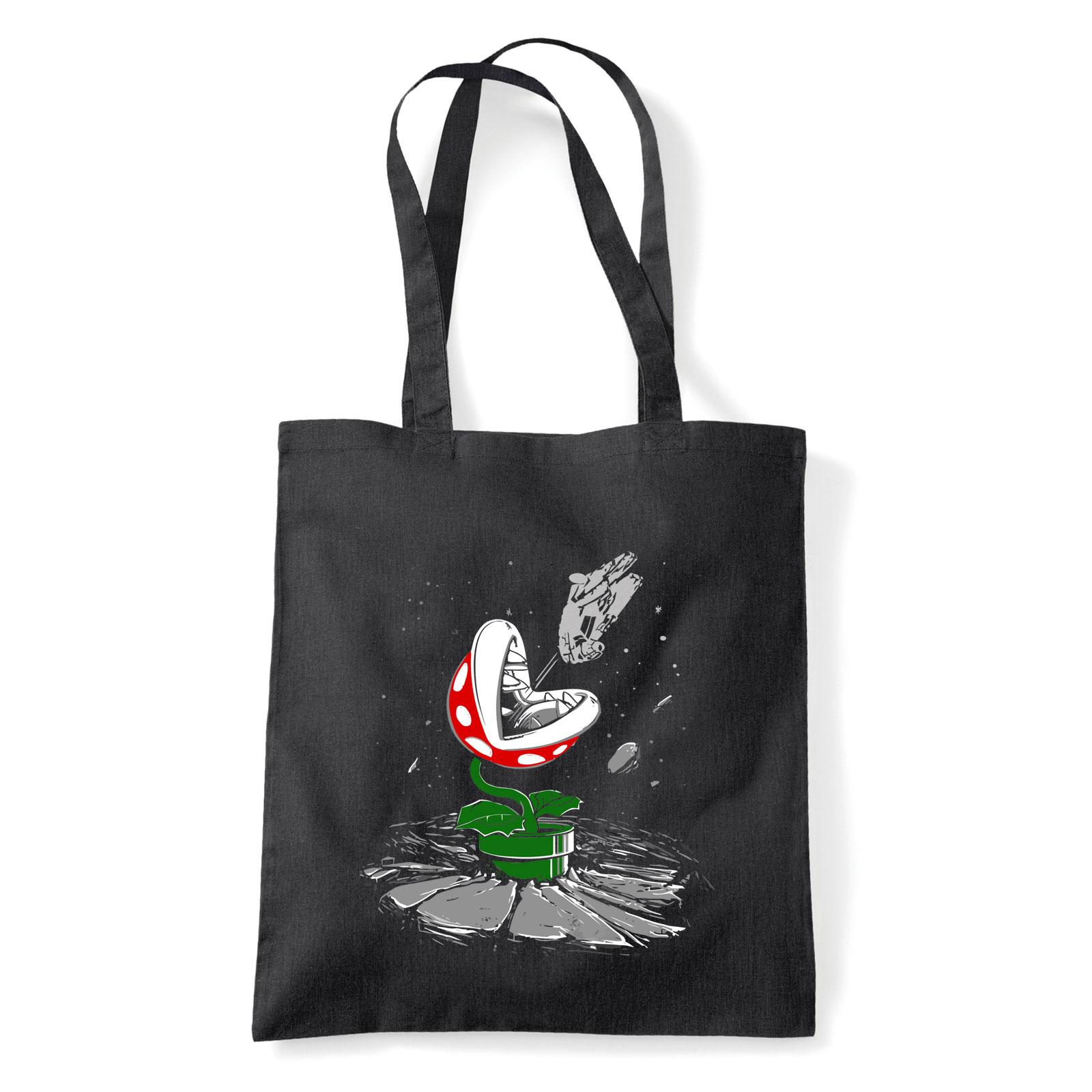 super mario ezeréves sólyom Fekete Shopper Vászontáska