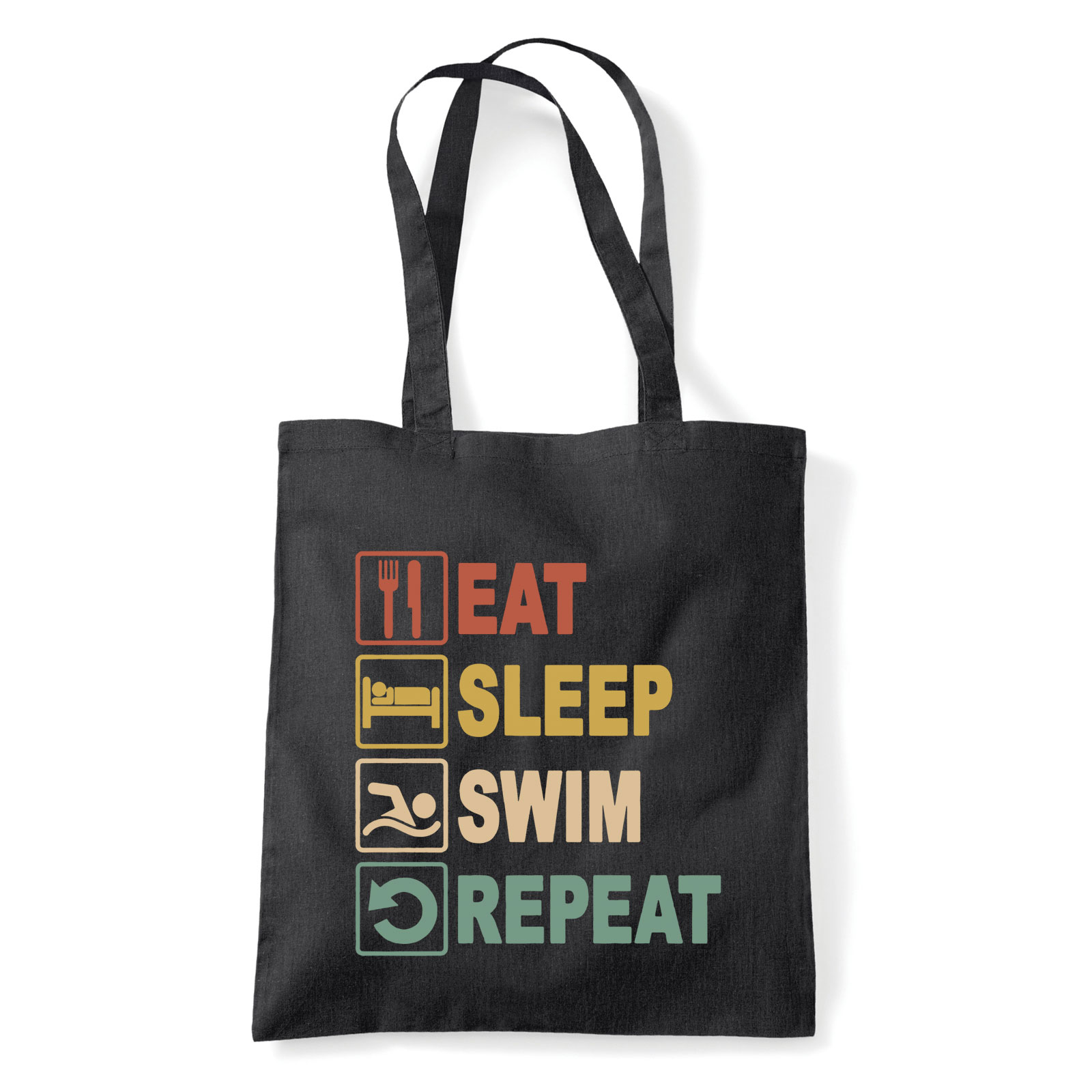 úszás úszós swim Fekete Shopper Vászontáska