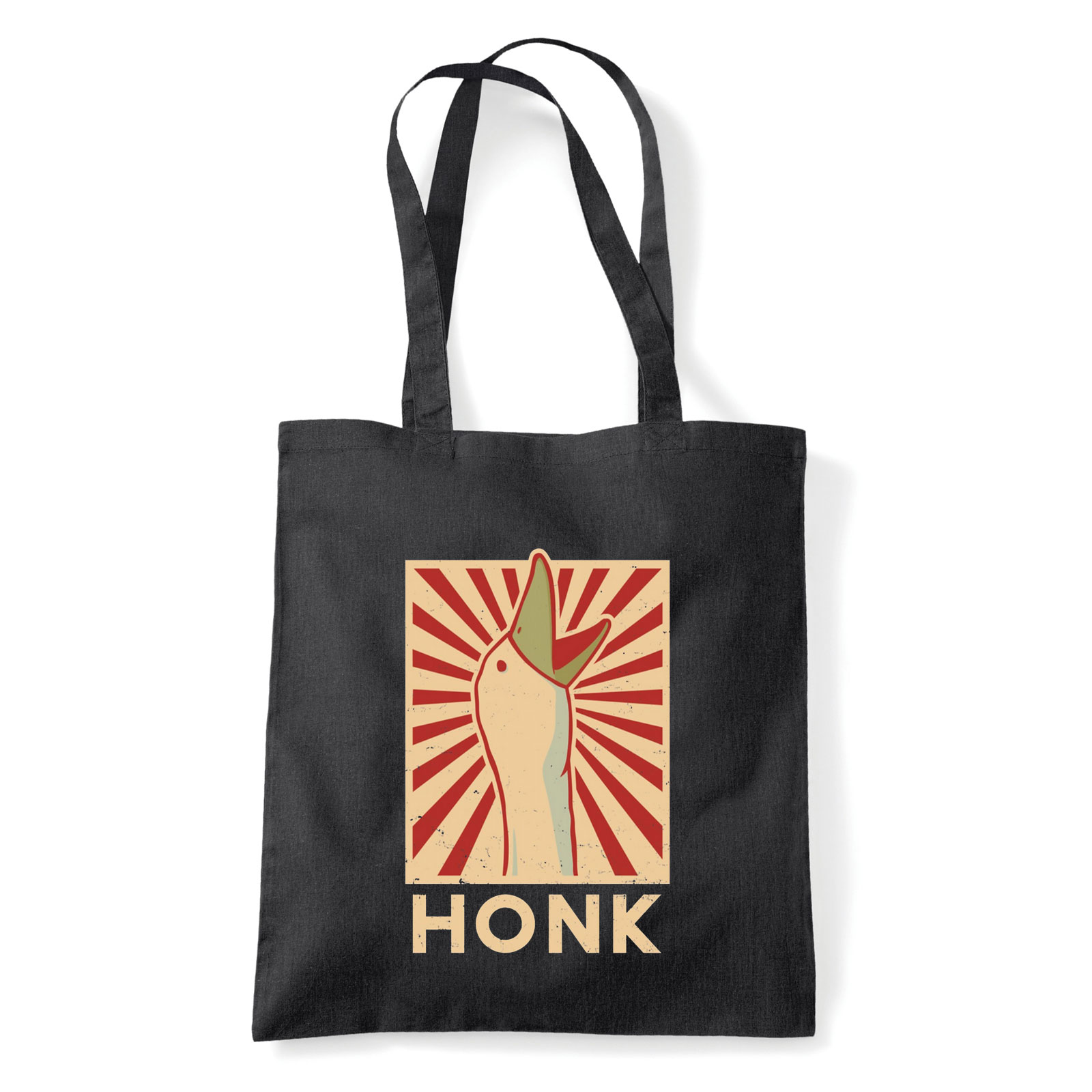 honk untilted goose game Fekete Shopper Vászontáska