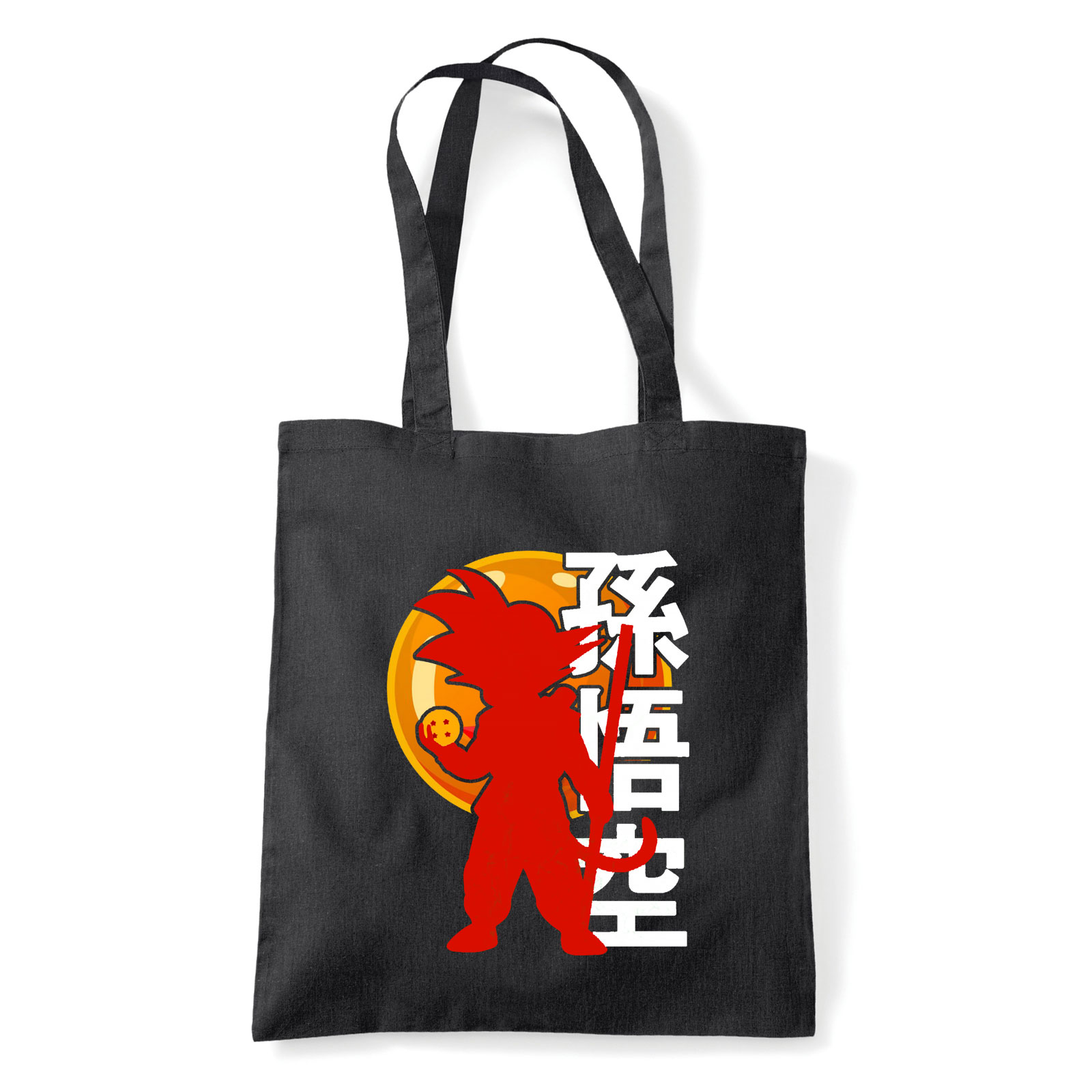 dragon ball son goku Fekete Shopper Vászontáska