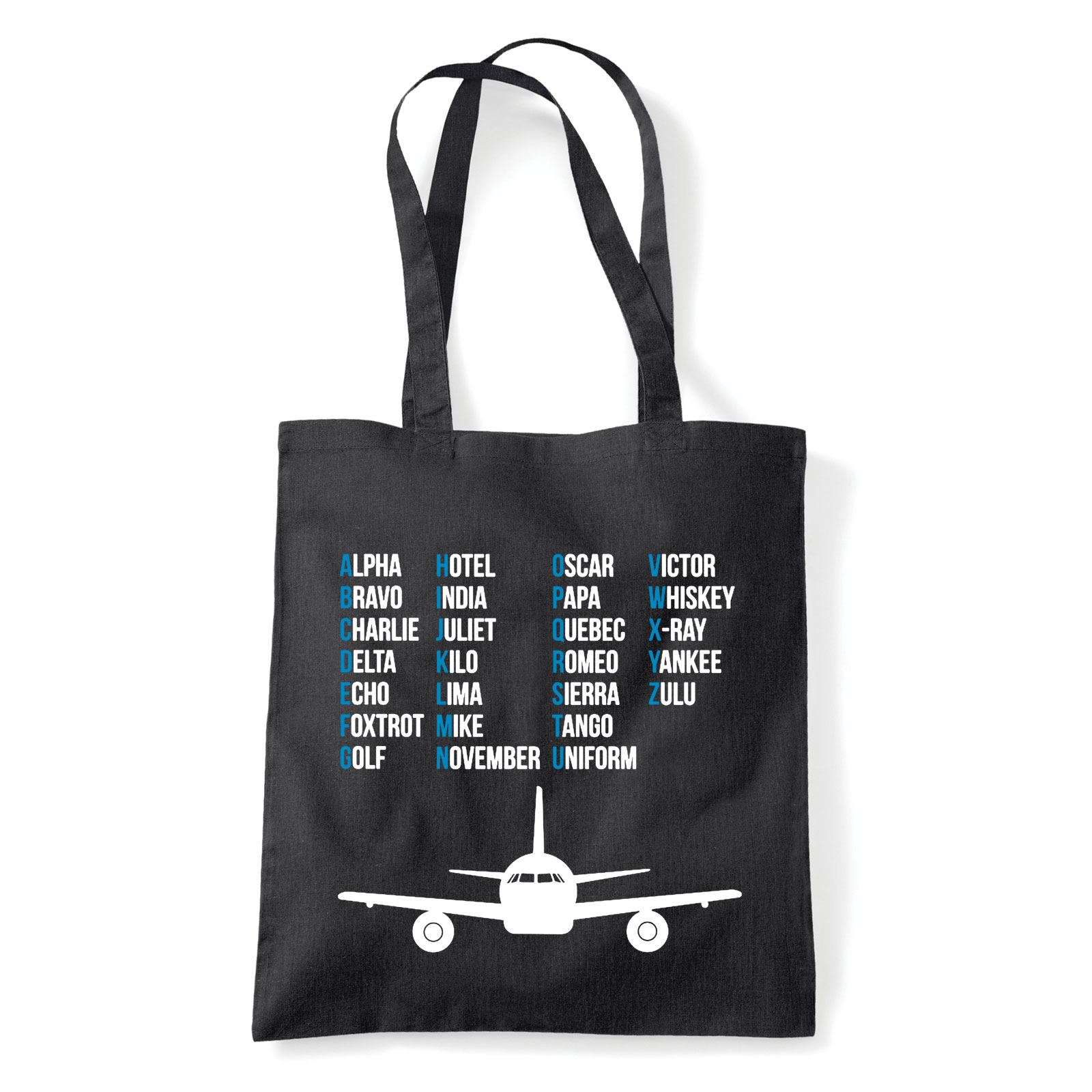 repülő repülés repülős Fekete Shopper Vászontáska