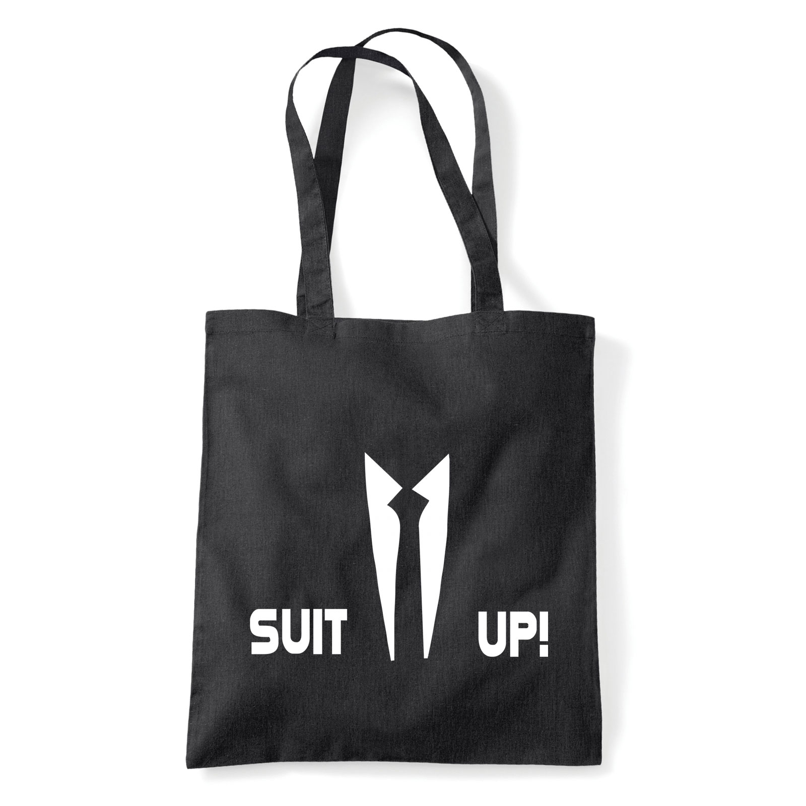 öltözz ki suit up Fekete Shopper Vászontáska