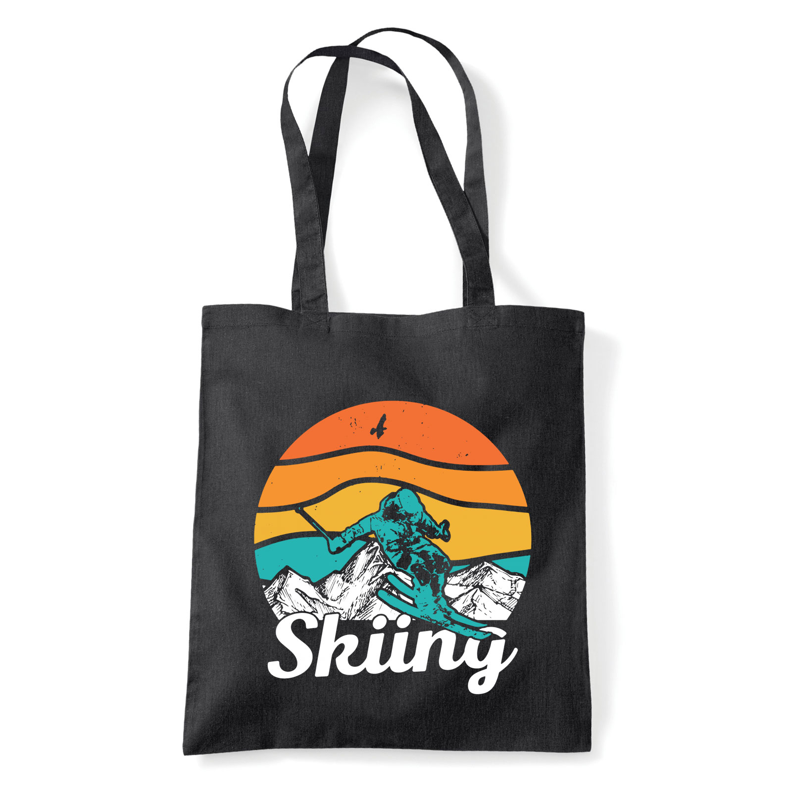 síelés sí Fekete Shopper Vászontáska