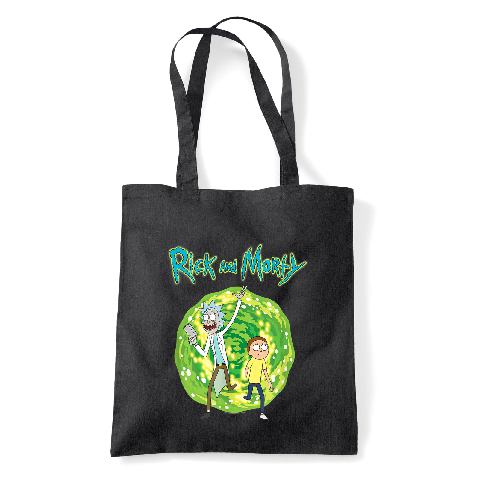 rick and morty Fekete Shopper Vászontáska