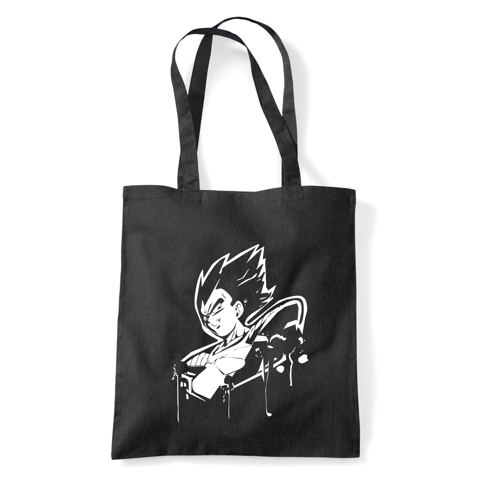 vegeta dragon ball Fekete Shopper Vászontáska