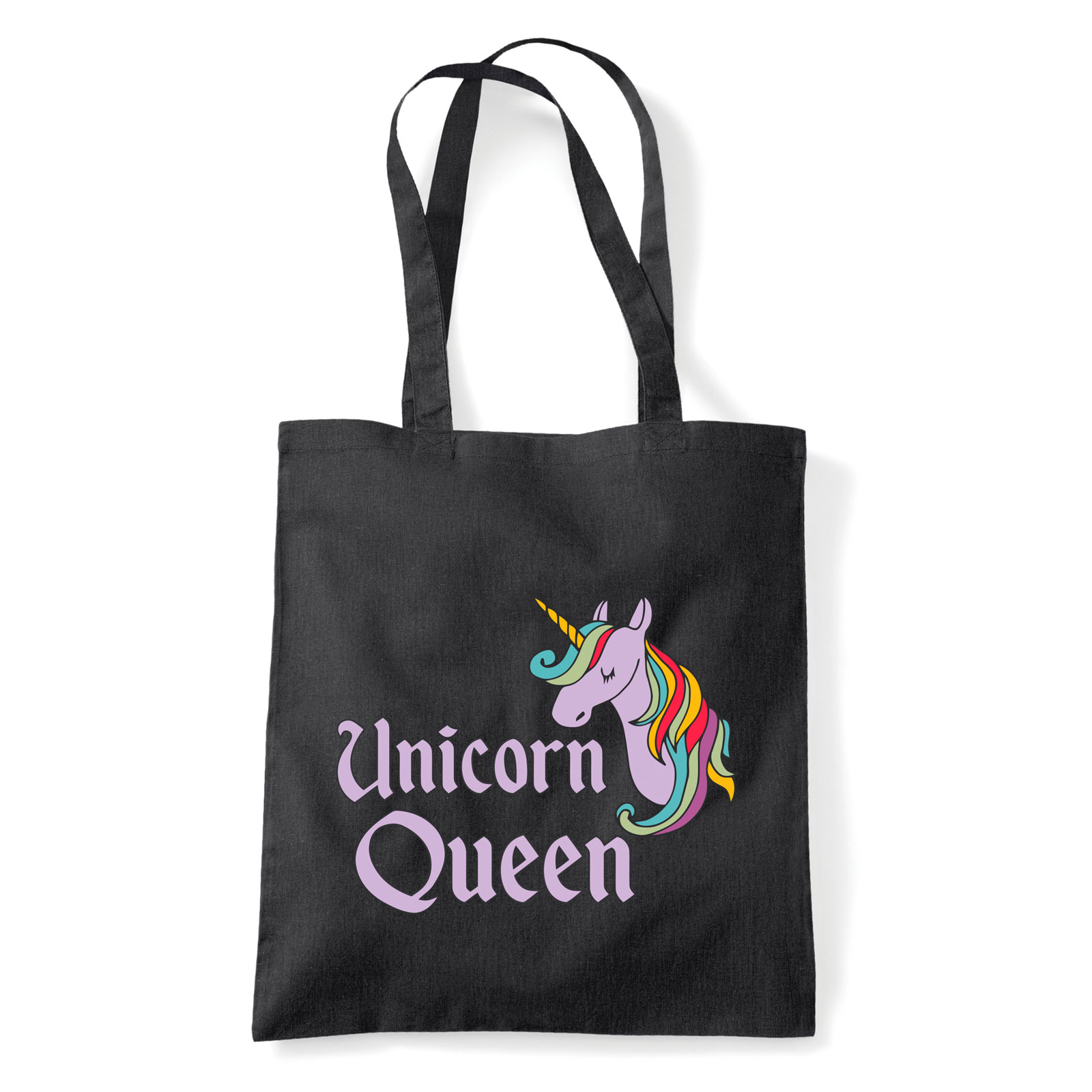 unikornis queen Fekete Shopper Vászontáska