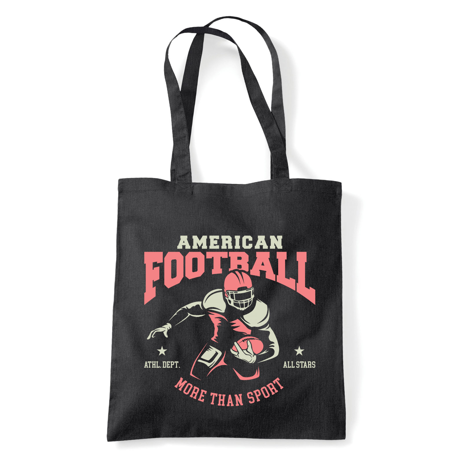 amerikai foci Fekete Shopper Vászontáska