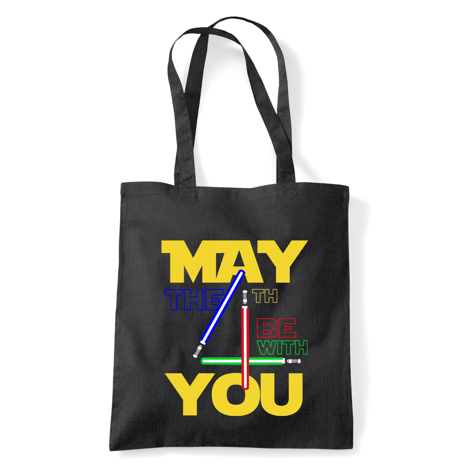 star wars may the fourth Fekete Shopper Vászontáska