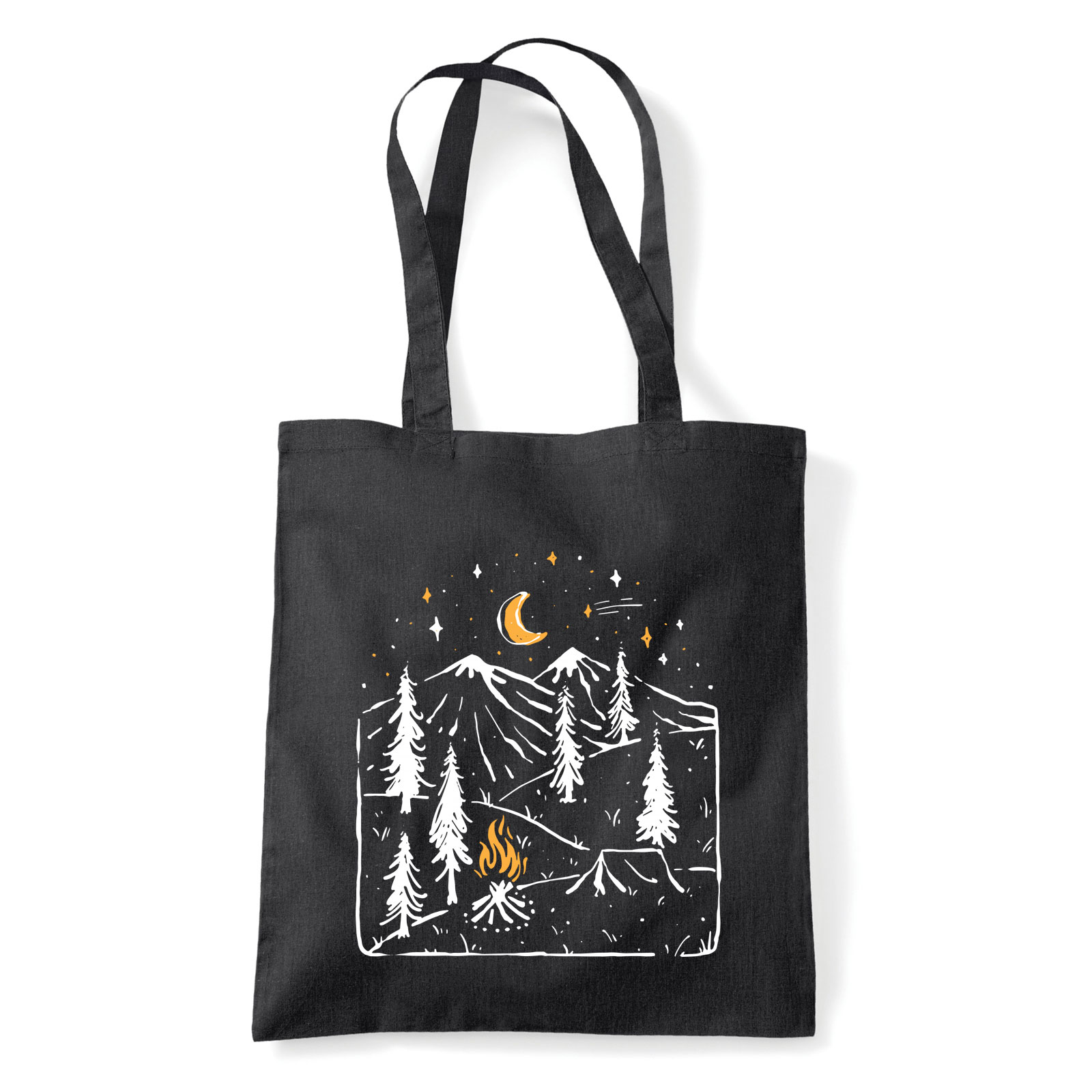 kemping túra túrázás Fekete Shopper Vászontáska