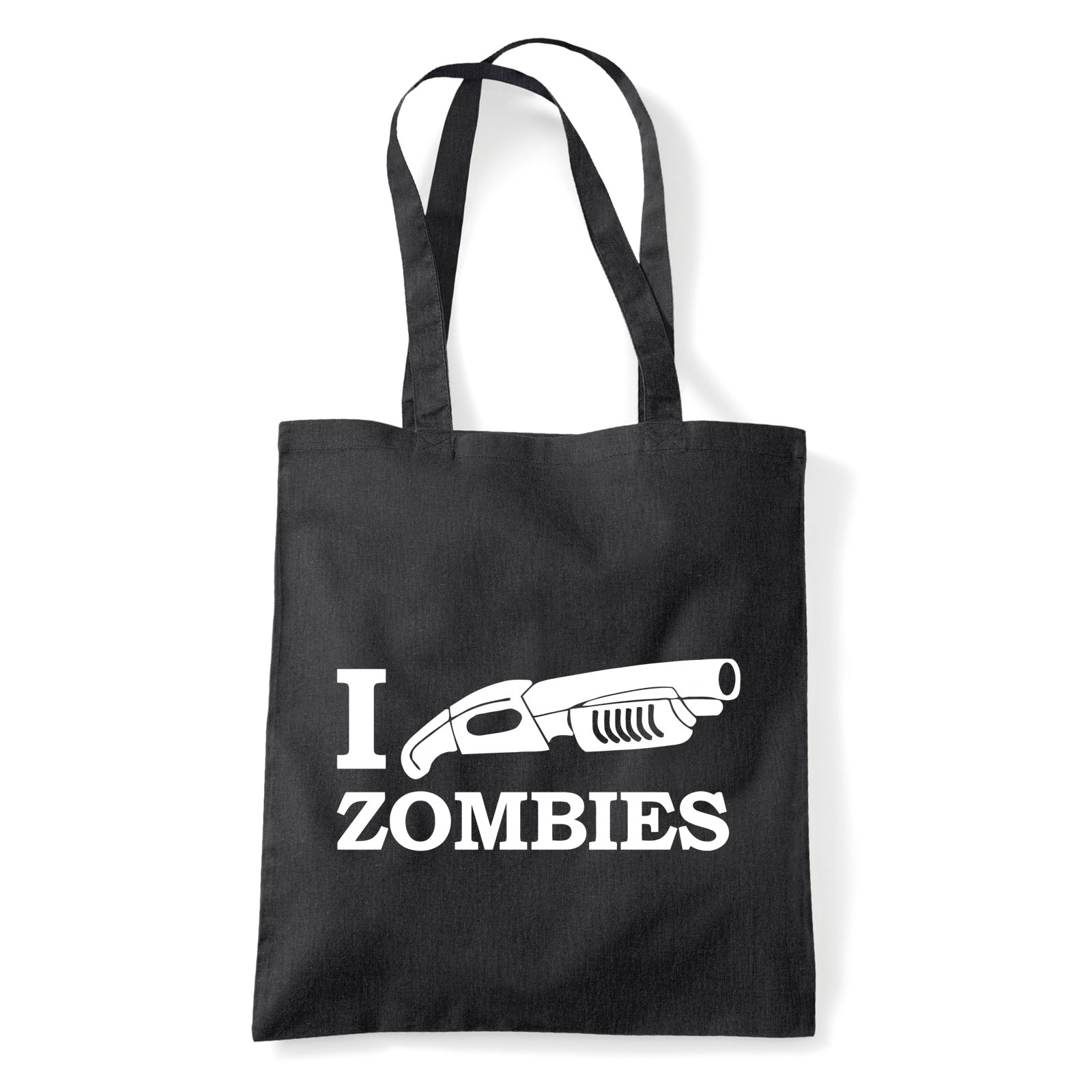 zombis zombi Fekete Shopper Vászontáska