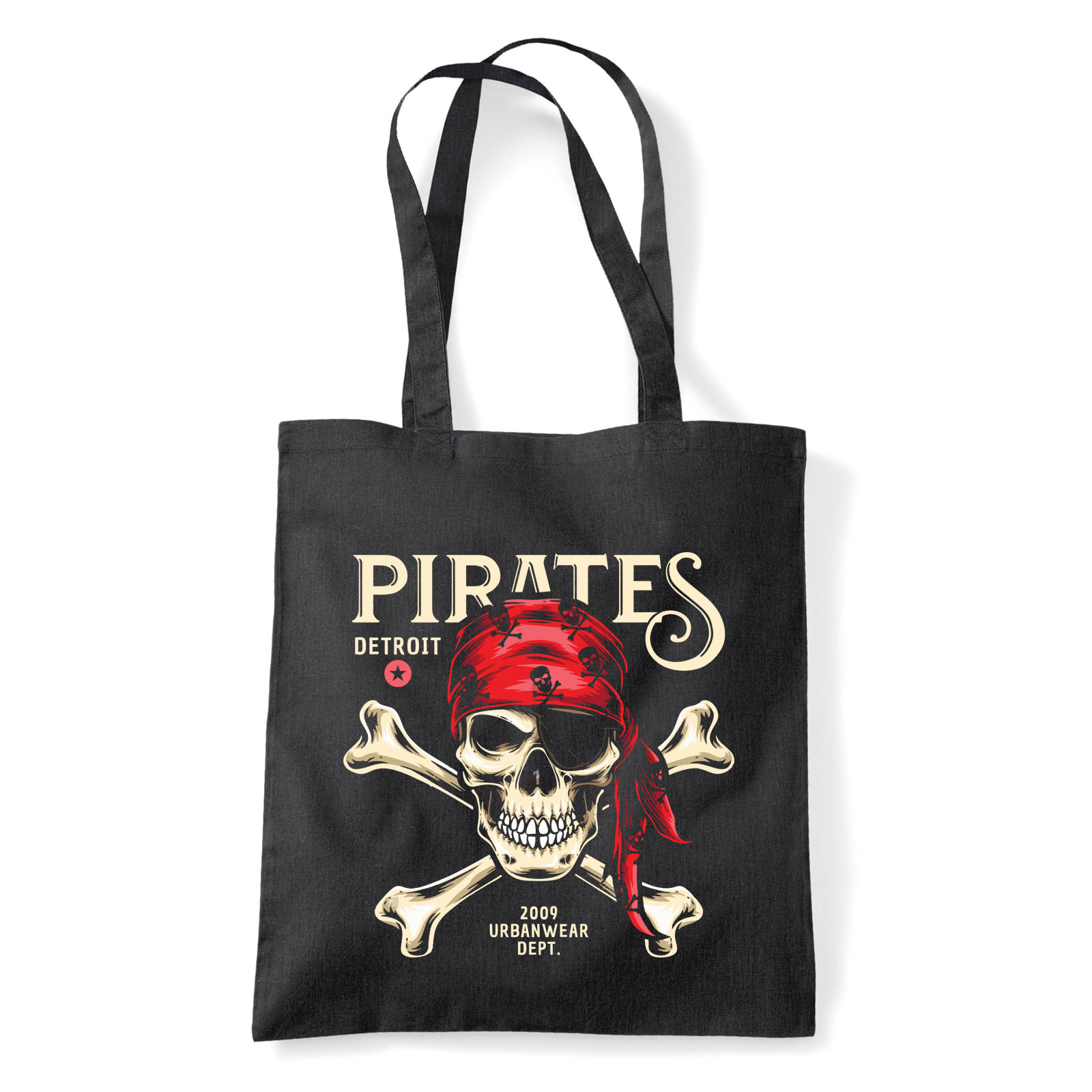 Pirates Kalózok Fekete Shopper Vászontáska