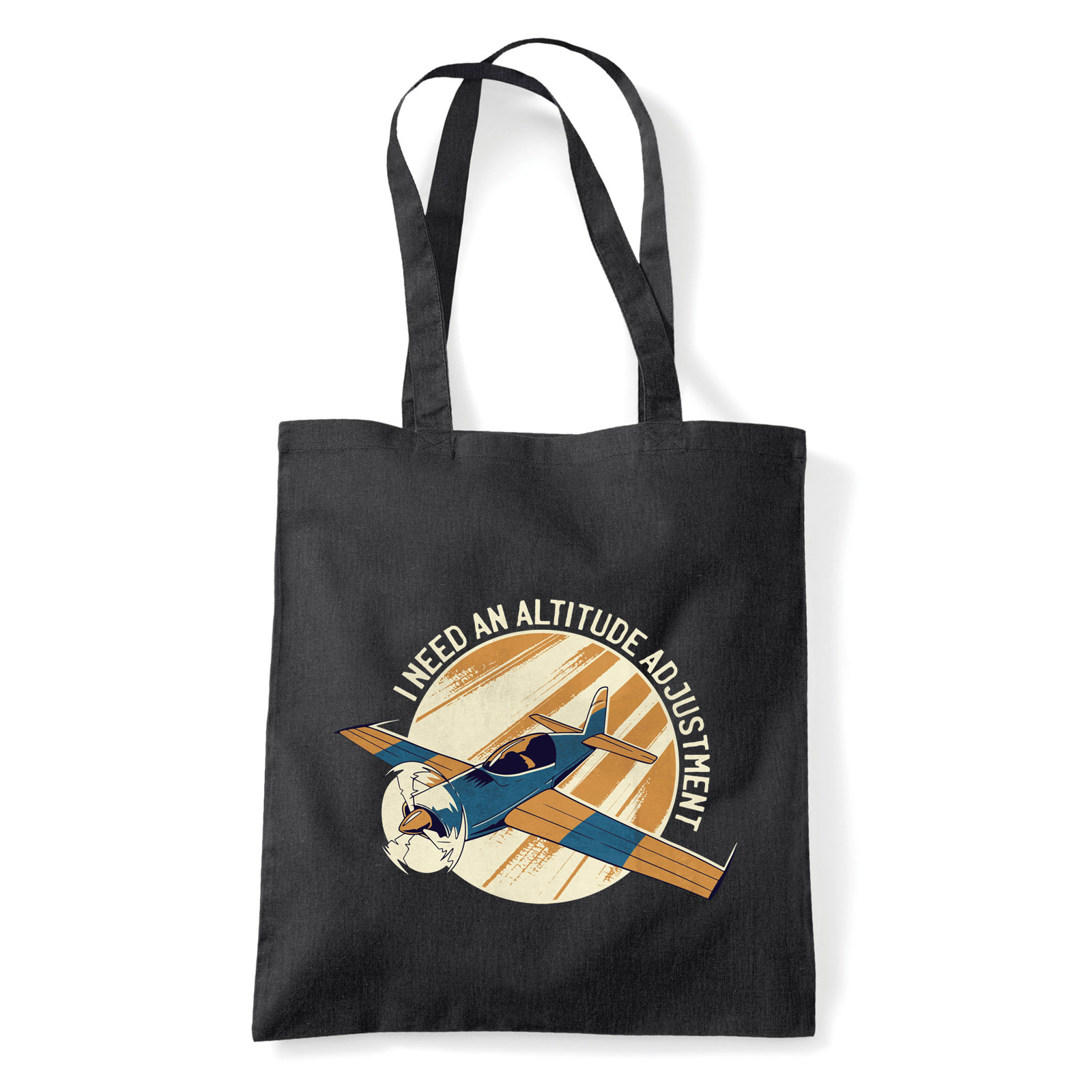 repülő repülős repülés Fekete Shopper Vászontáska