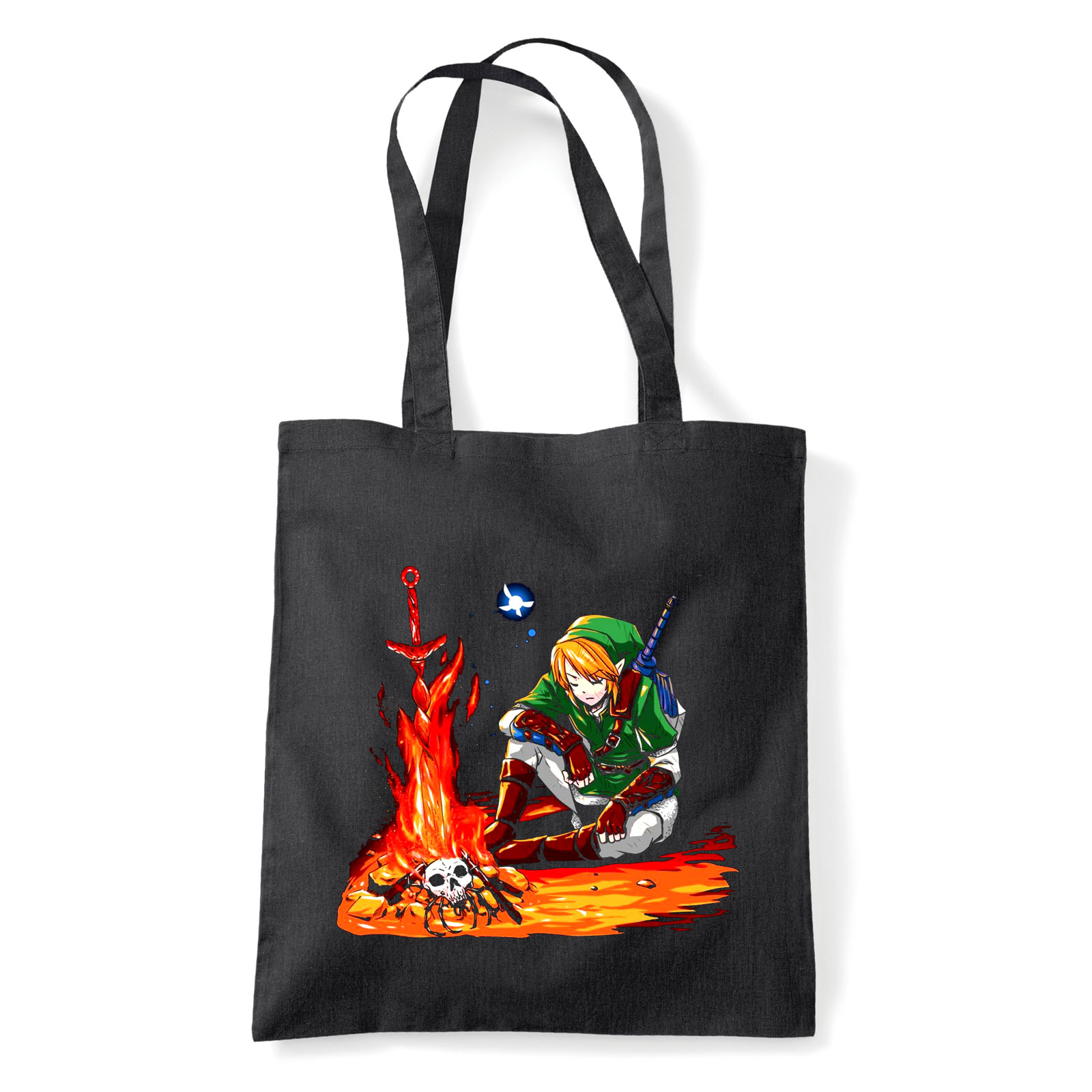 link zelda Fekete Shopper Vászontáska