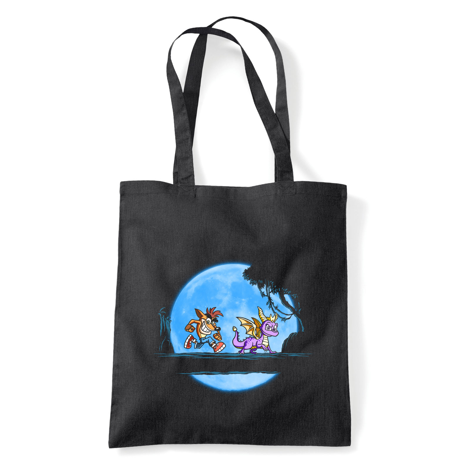 crash bandicoot pyro Fekete Shopper Vászontáska