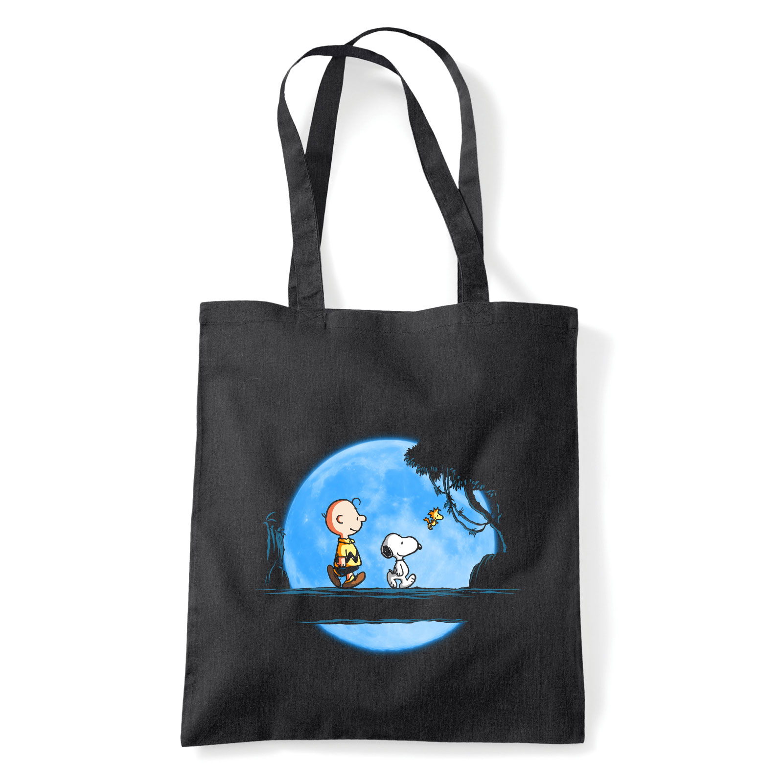 charlie brown snoopy Fekete Shopper Vászontáska