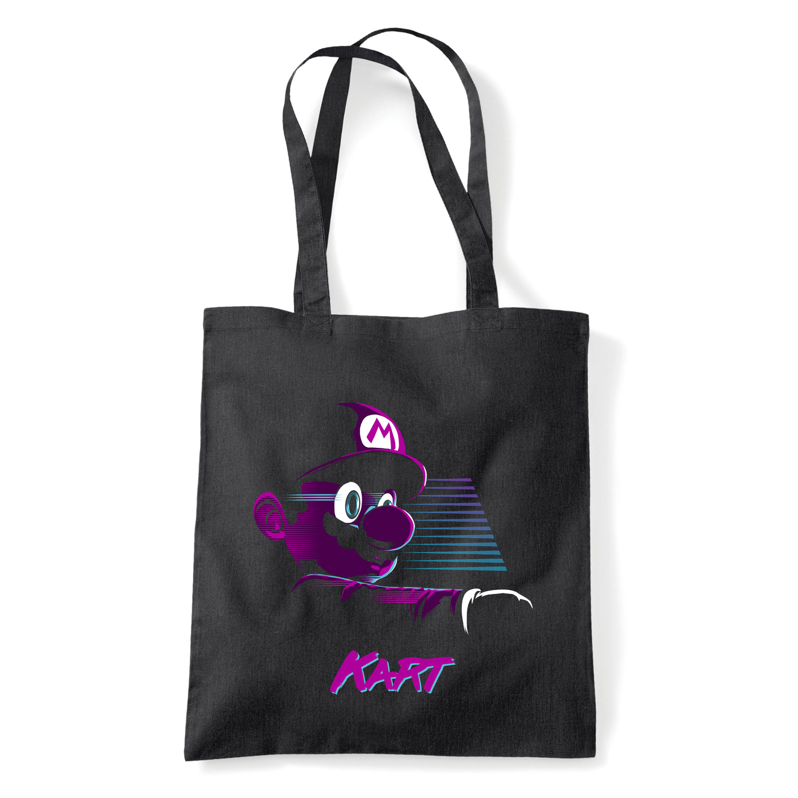 super mario cart Fekete Shopper Vászontáska