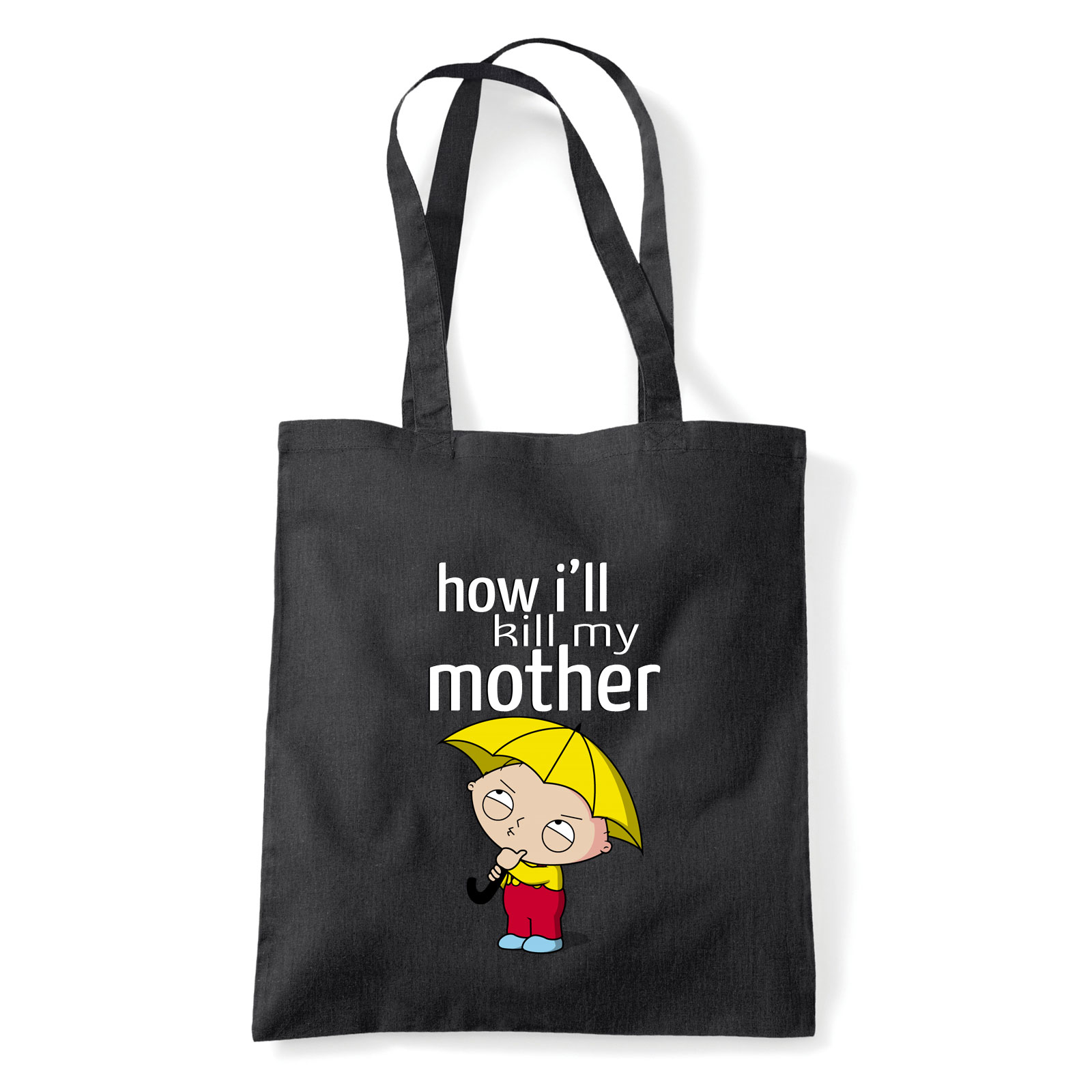stewie griffin family guy Fekete Shopper Vászontáska
