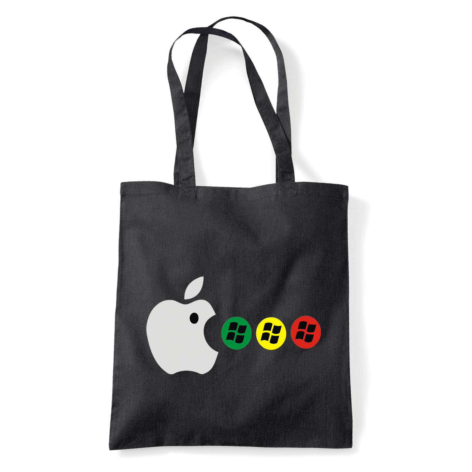 apple windows Fekete Shopper Vászontáska