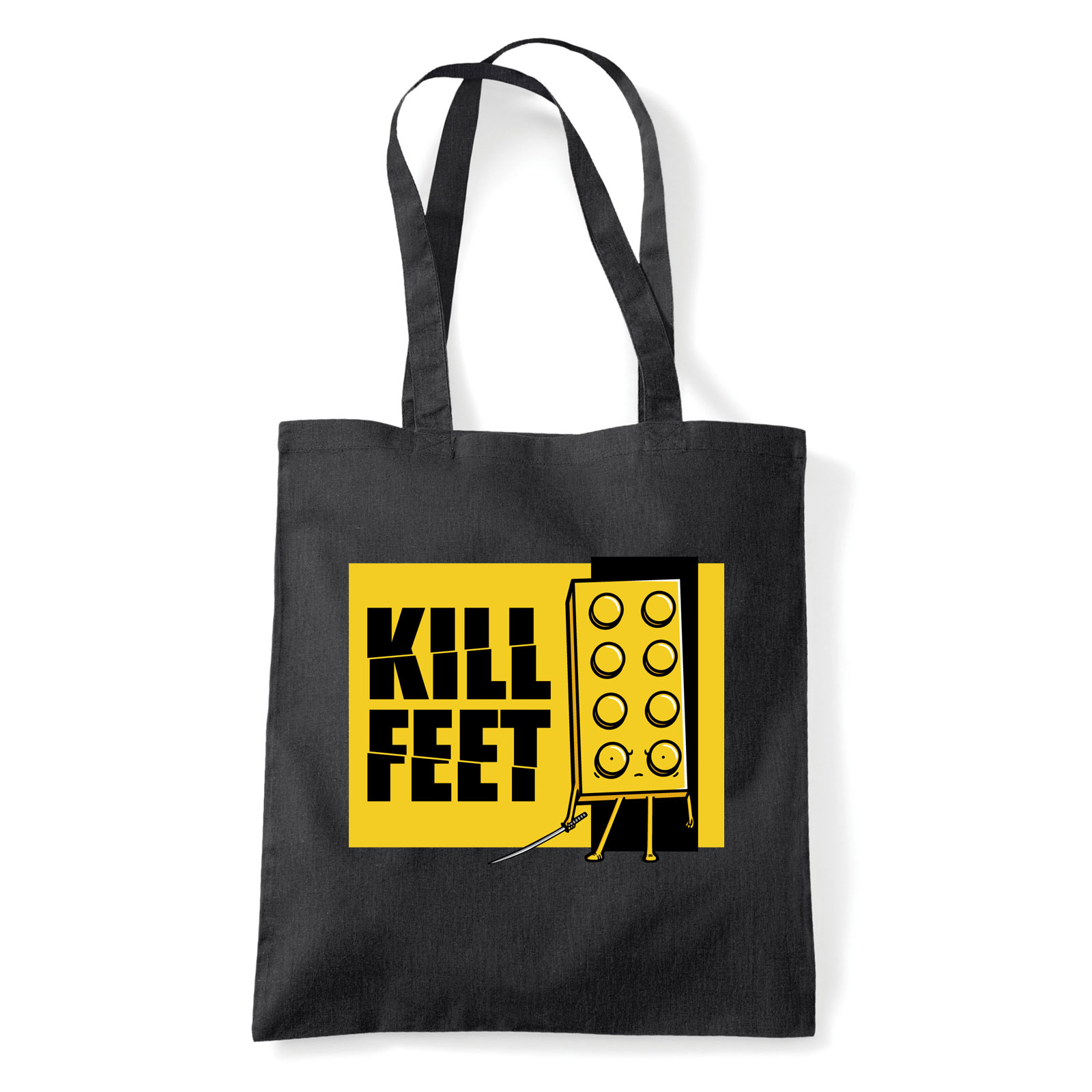 lego láb Fekete Shopper Vászontáska