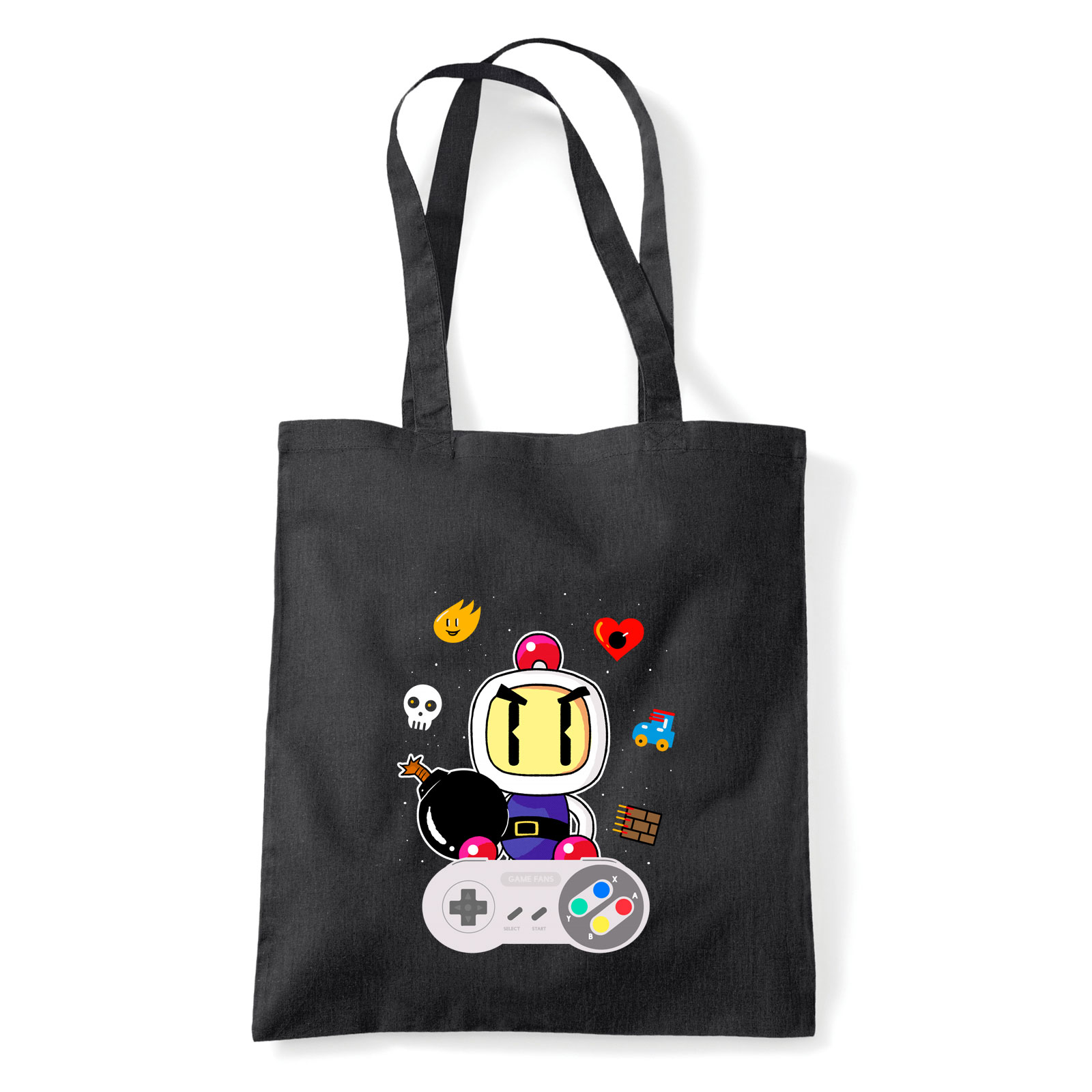 bomberman Fekete Shopper Vászontáska
