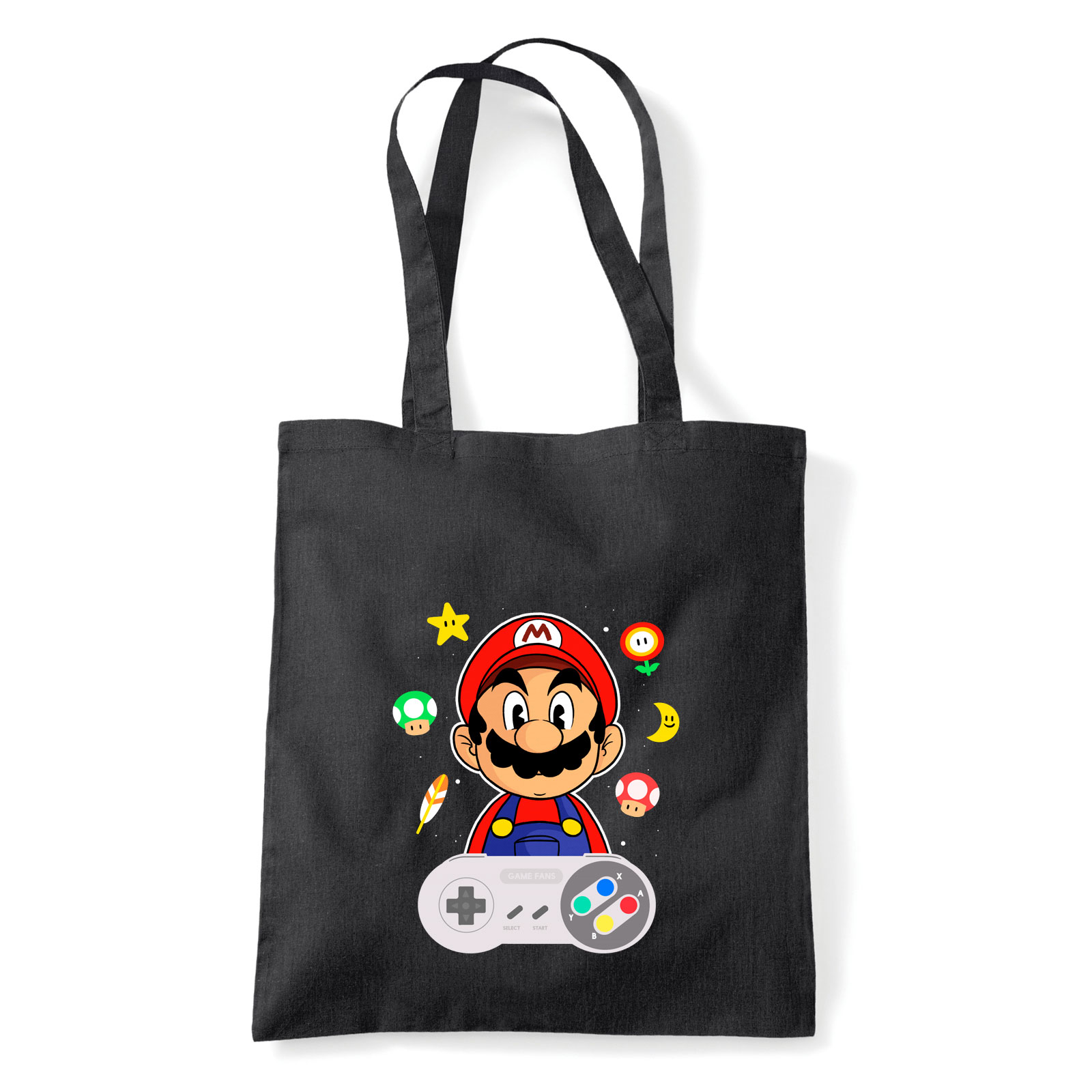 super mario Fekete Shopper Vászontáska