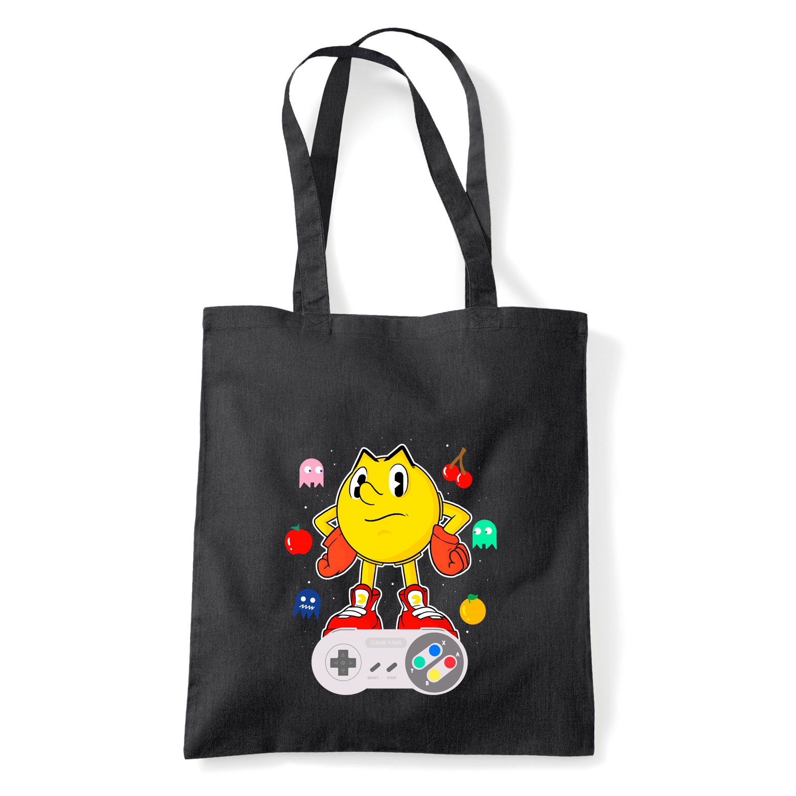 pacman Fekete Shopper Vászontáska